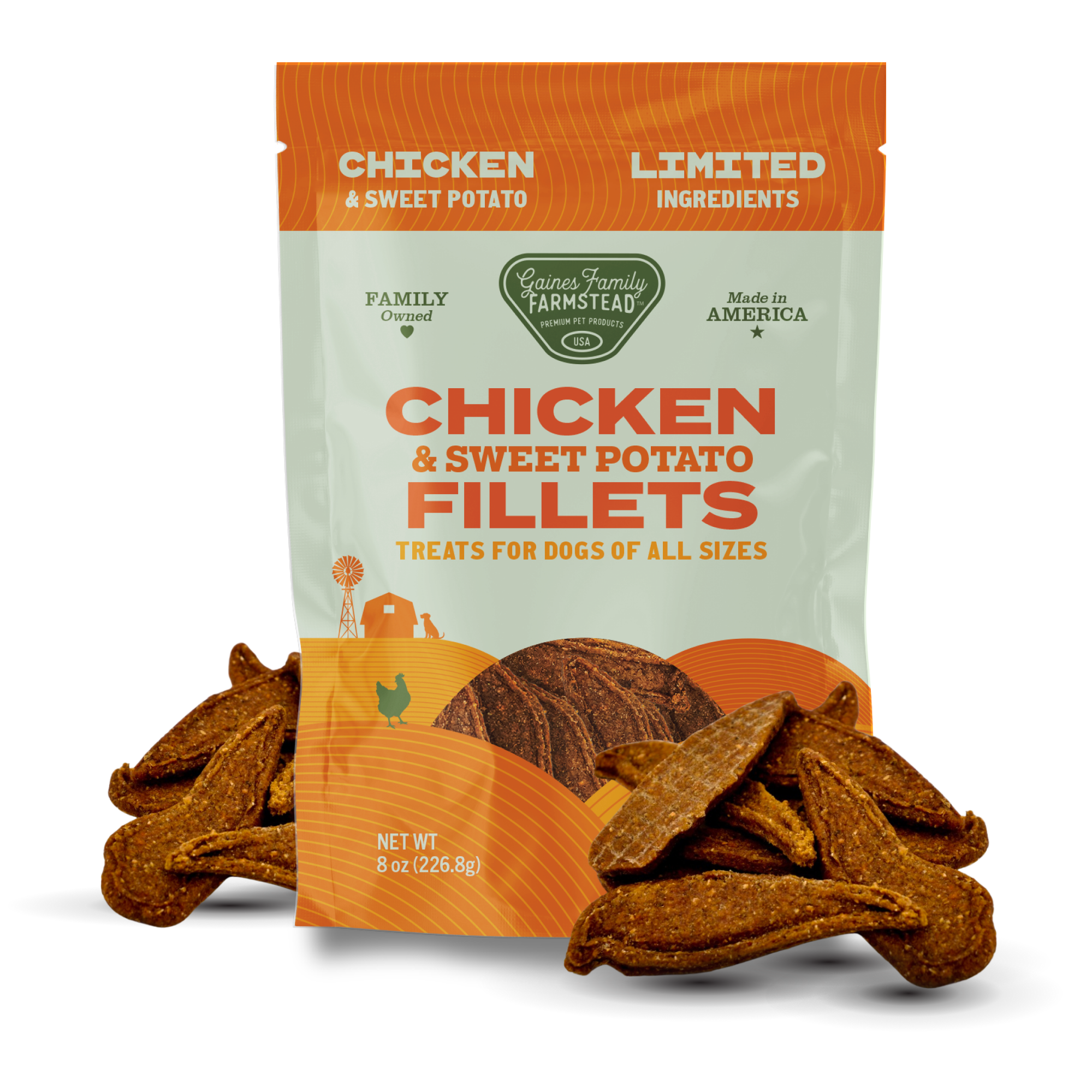 Soft Chicken & Sweet Potato Fillets Dog Treats