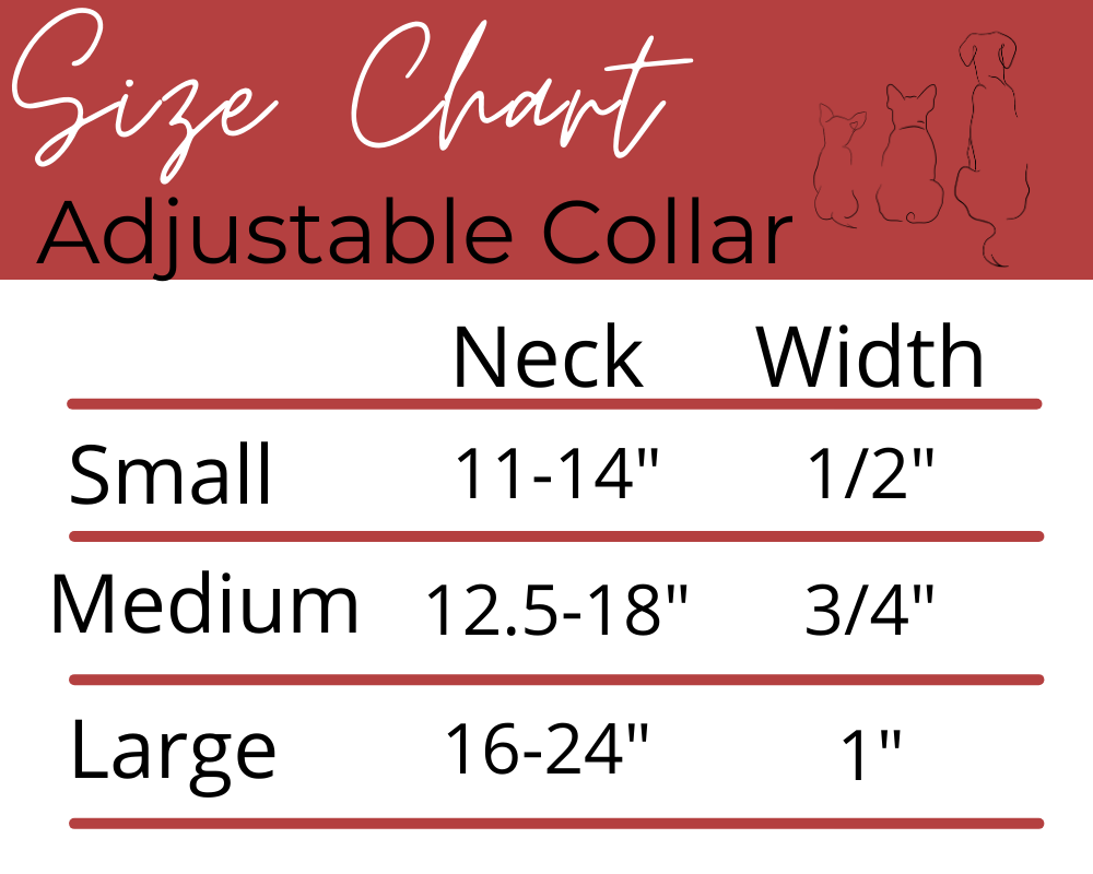 Sugar Plum Adjustable Dog Collar with Neoprene Padding