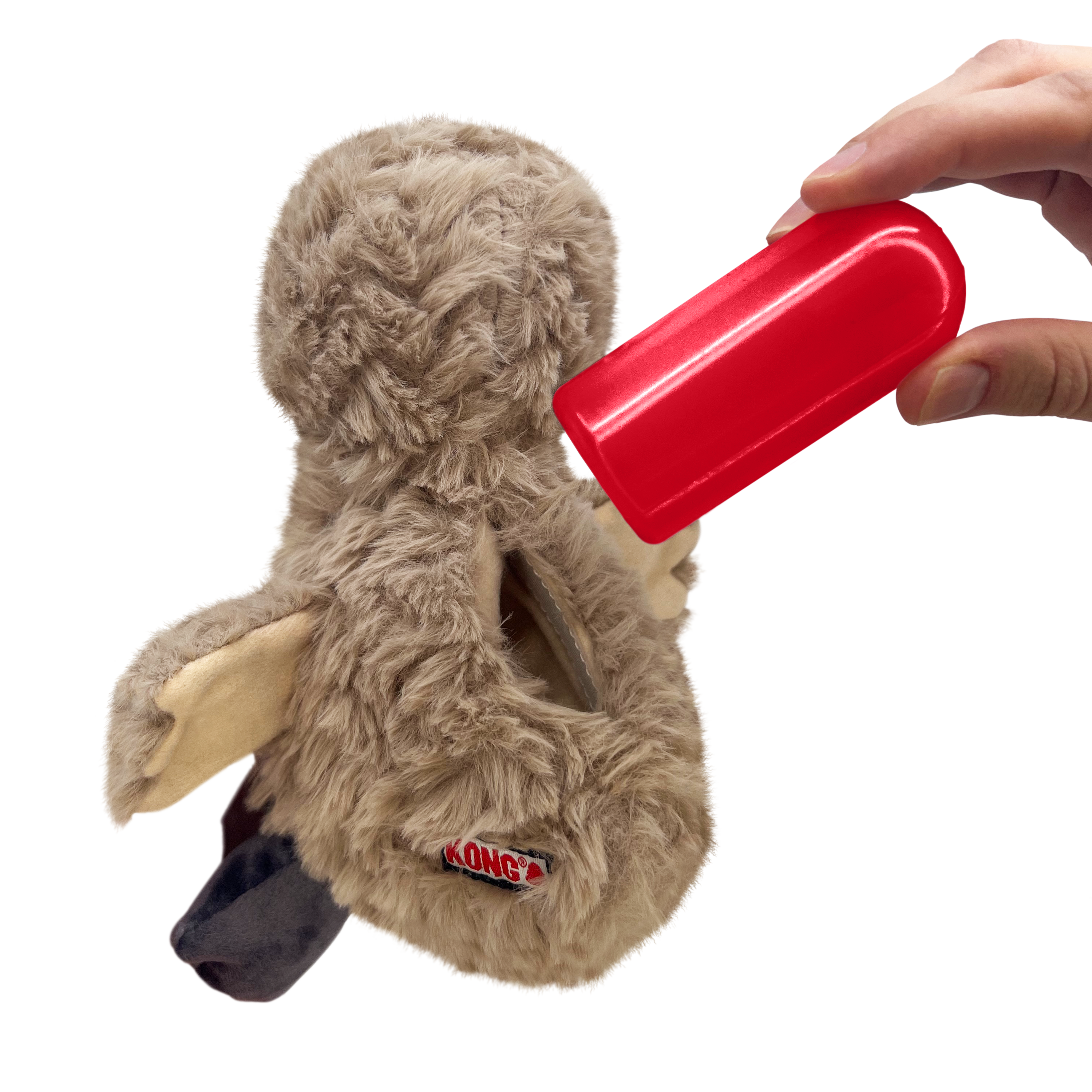 KONG Comfort Tykes Plush Dog Toy with Removable Squeaker