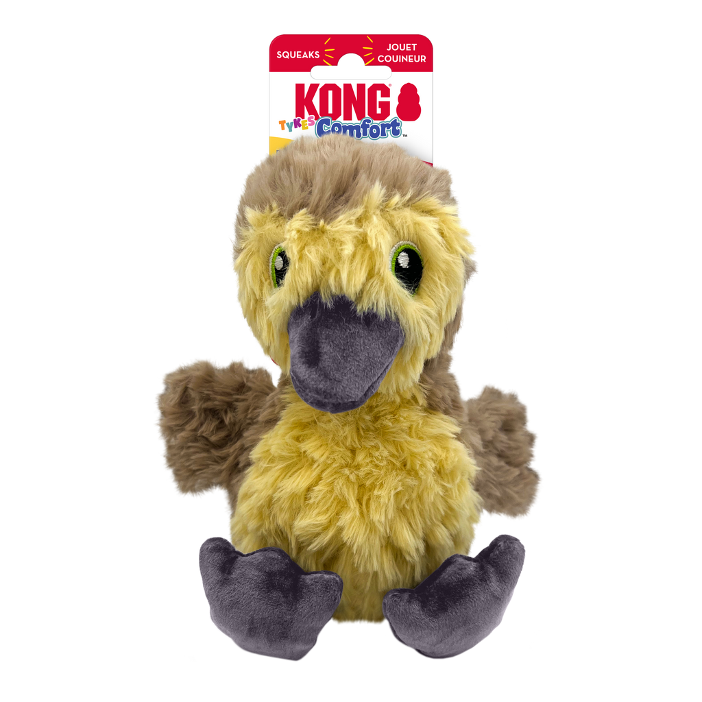 KONG Comfort Tykes Plush Dog Toy with Removable Squeaker