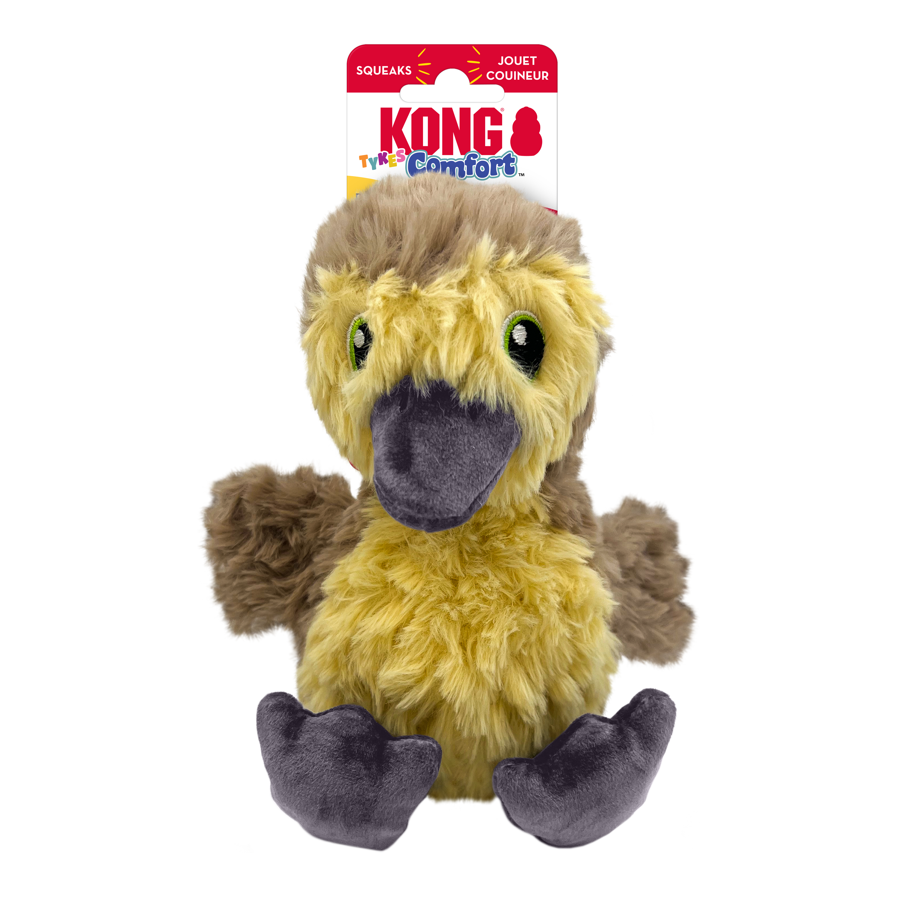 KONG Comfort Tykes Plush Dog Toy with Removable Squeaker