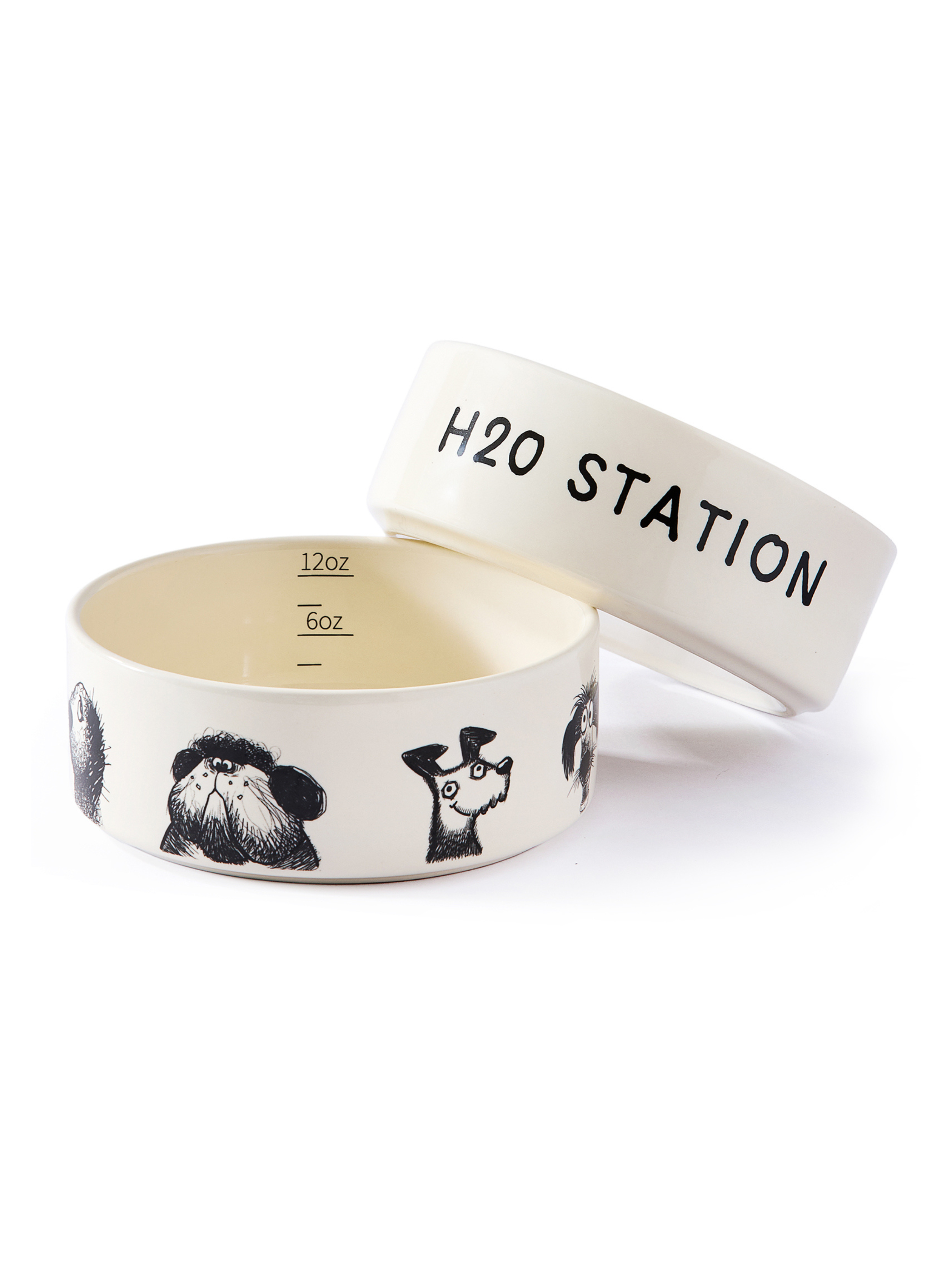 Ceramic Pet Bowl with Non-Slip Silicone Base