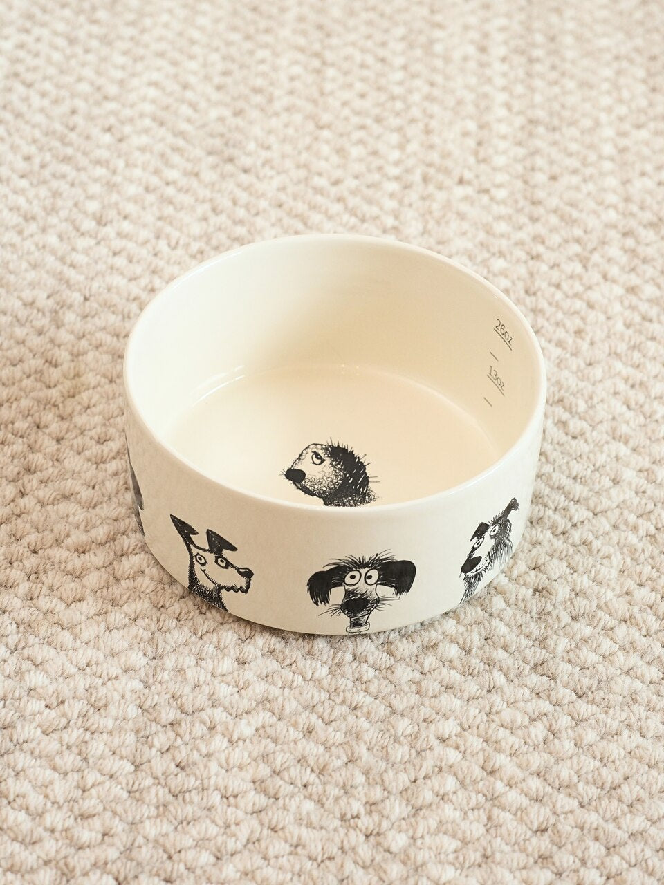Ceramic Pet Bowl with Non-Slip Silicone Base