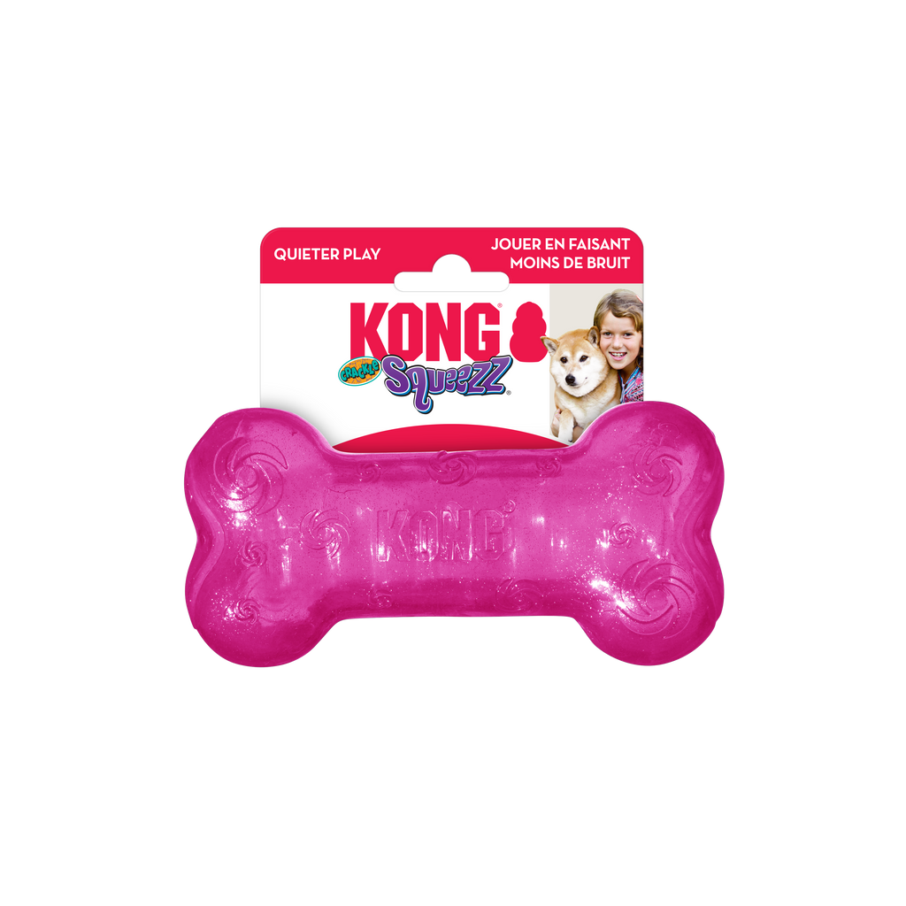 KONG Crackle Dog Toy with Quiet Crackle Sound