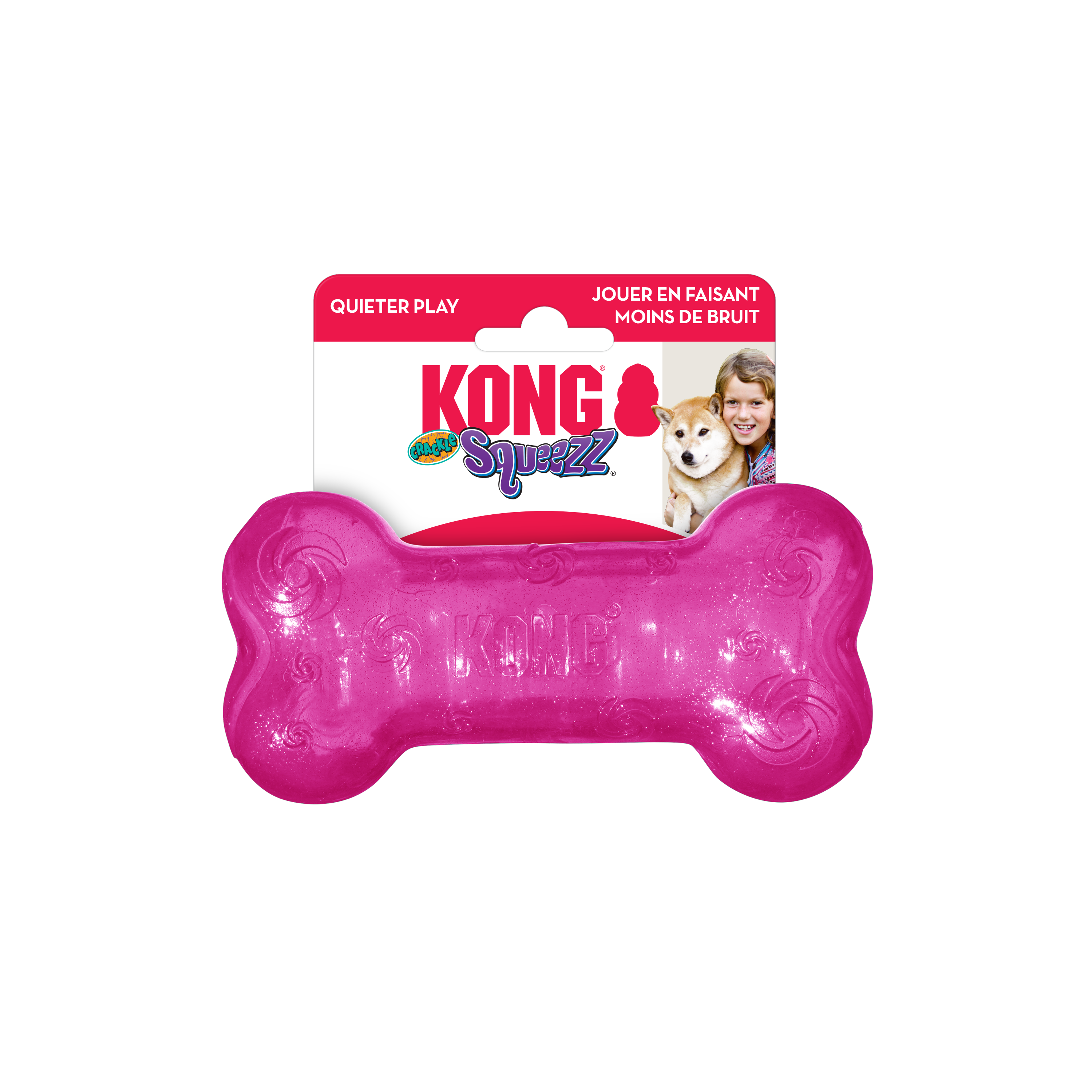 KONG Crackle Dog Toy with Quiet Crackle Sound