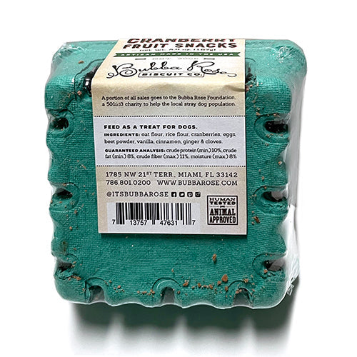 Vegetarian Dog Treats with Cranberries, 5.9 oz Box