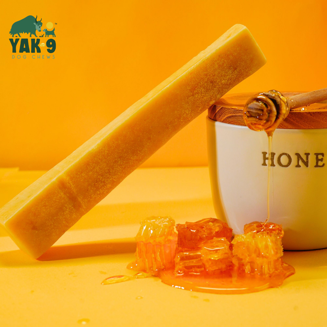 Honey Yak Cheese Dog Chews with Organic Himalayan Honey