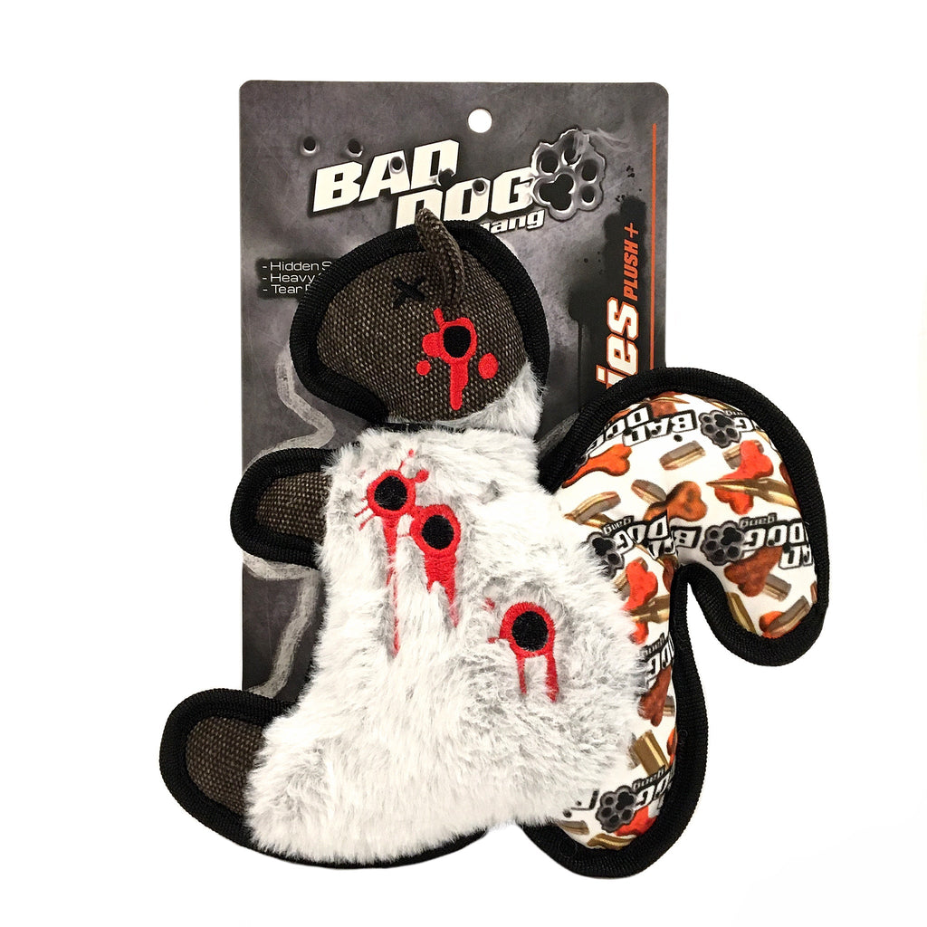 Overkill Squirrel Durable Plush Dog Toy with Squeaker, 8.5"