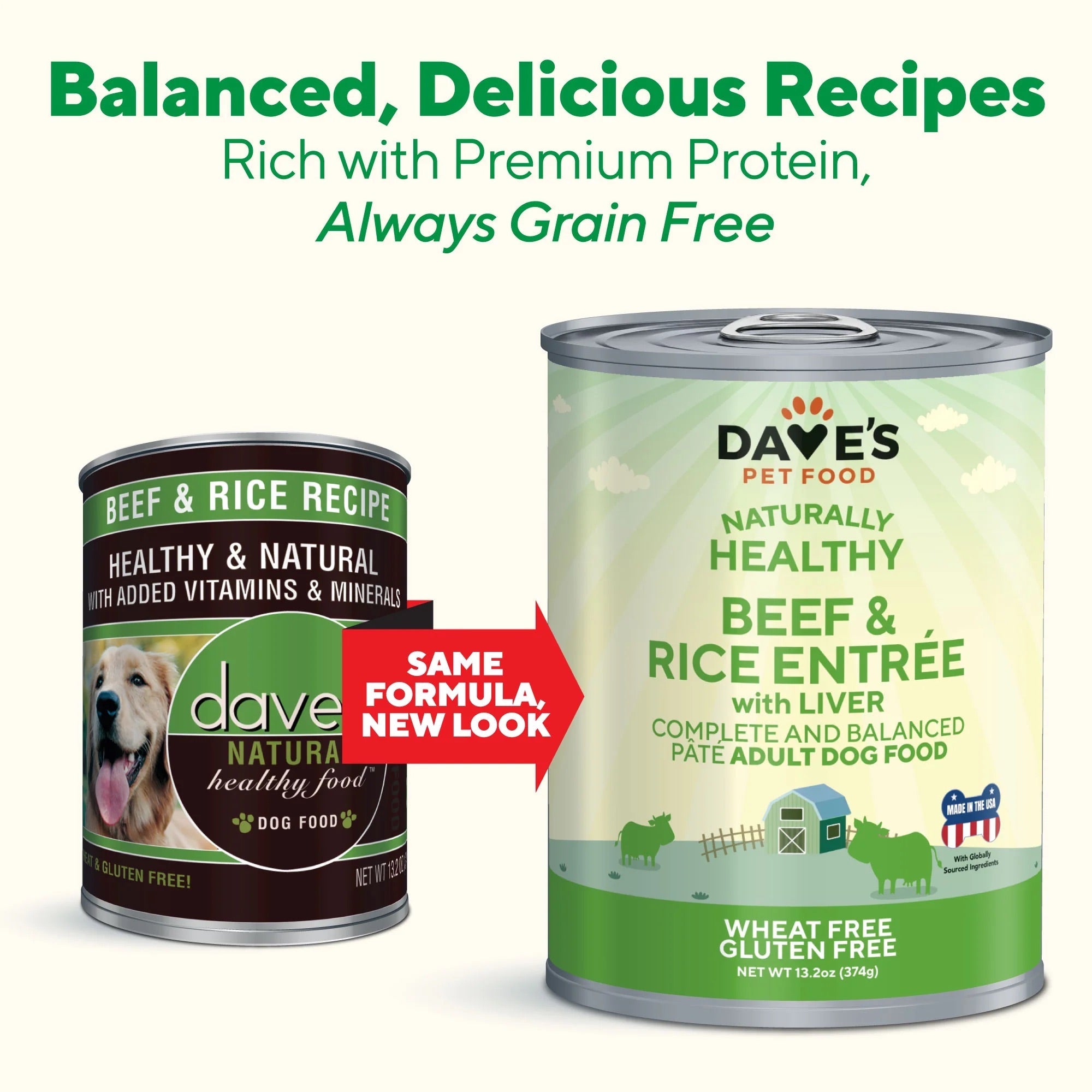 Beef & Rice Dog Food with Natural Ingredients