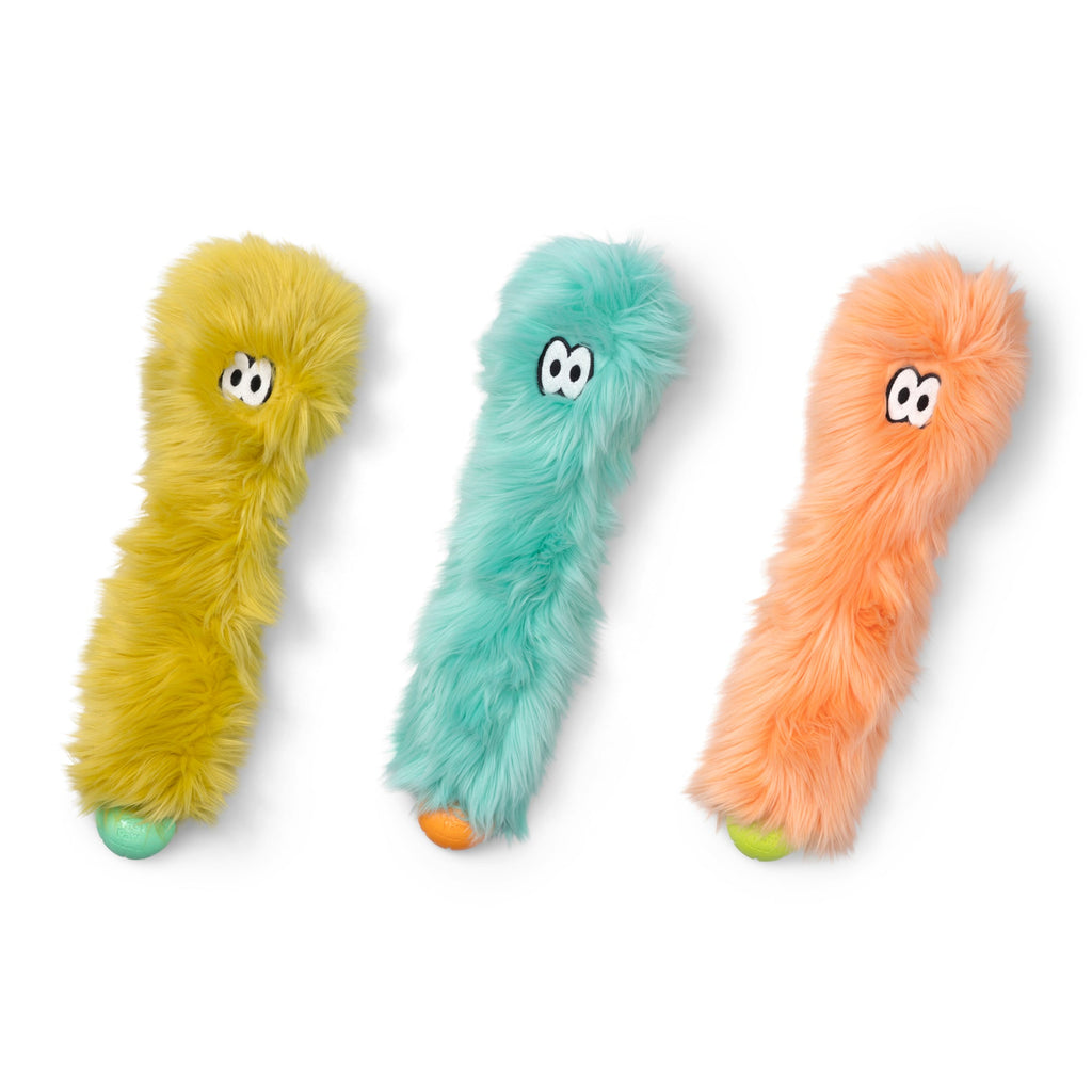 Rowdies Durable Plush Dog Toy with Reinforced Chew-Resistant Paws