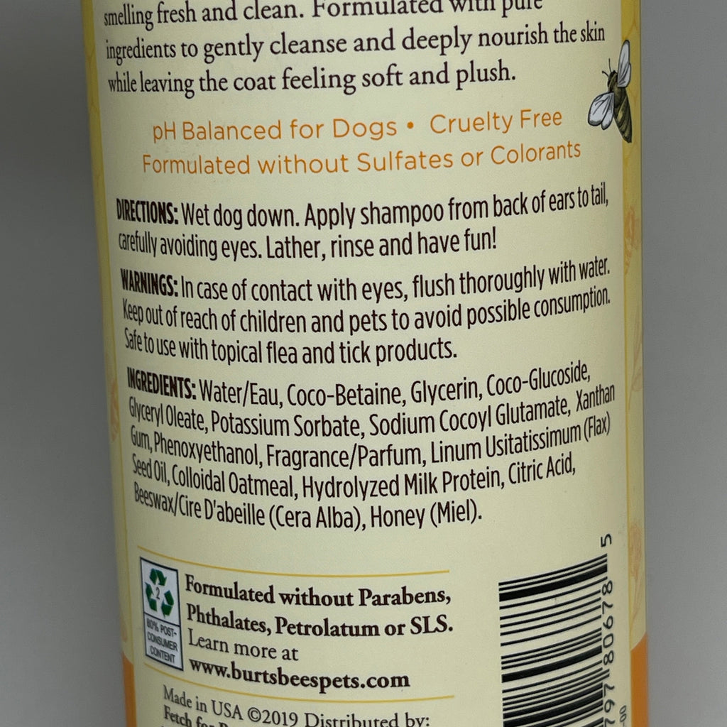Dog Shampoo & Conditioner with Milk & Honey Scent, 12 oz