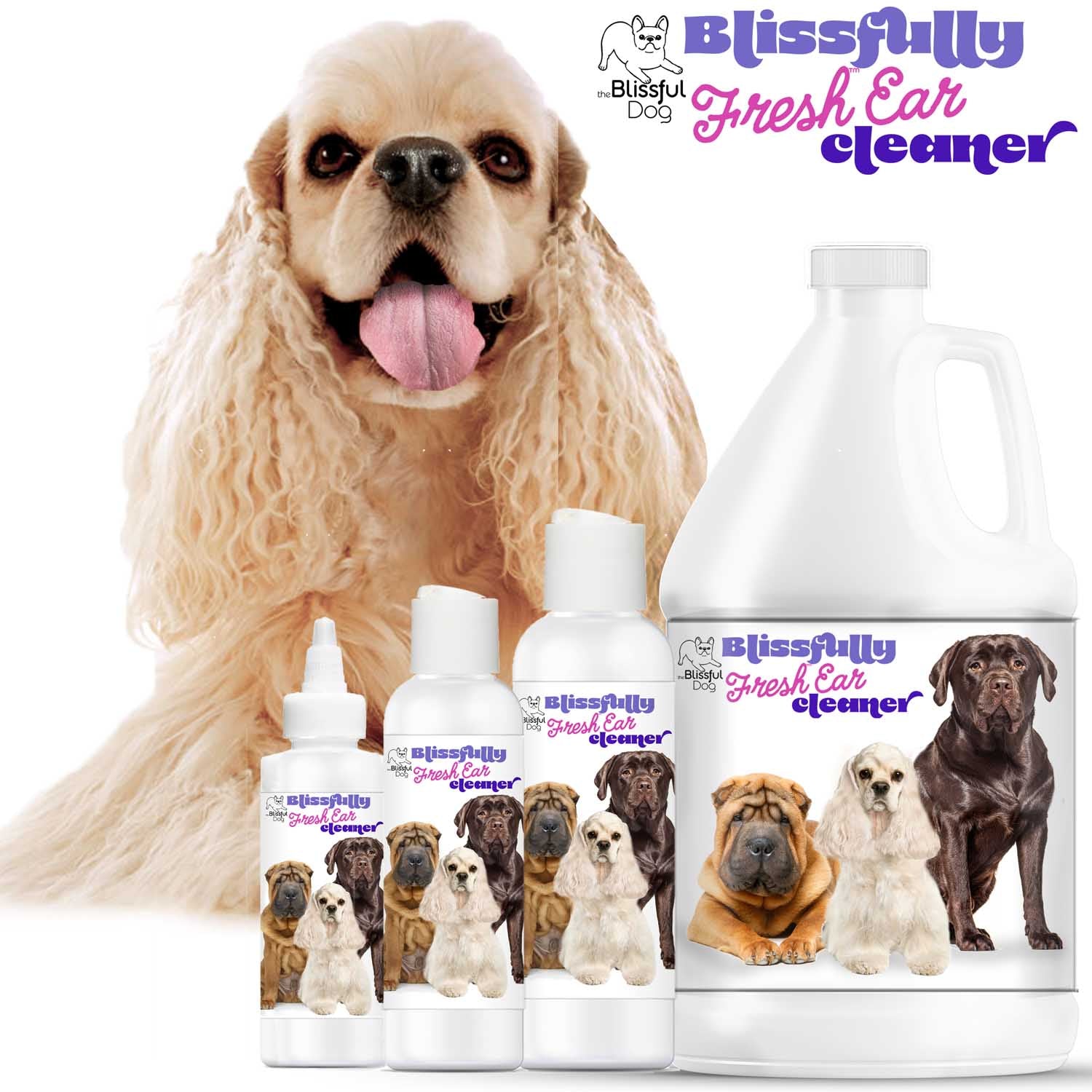 Dog Ear Cleaner with Natural Ingredients for Routine Care