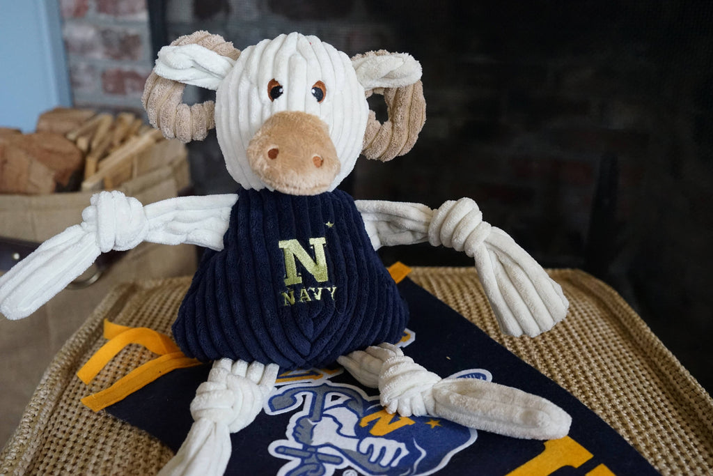 Bill the Goat Plush Dog Toy – U.S. Naval Academy Mascot