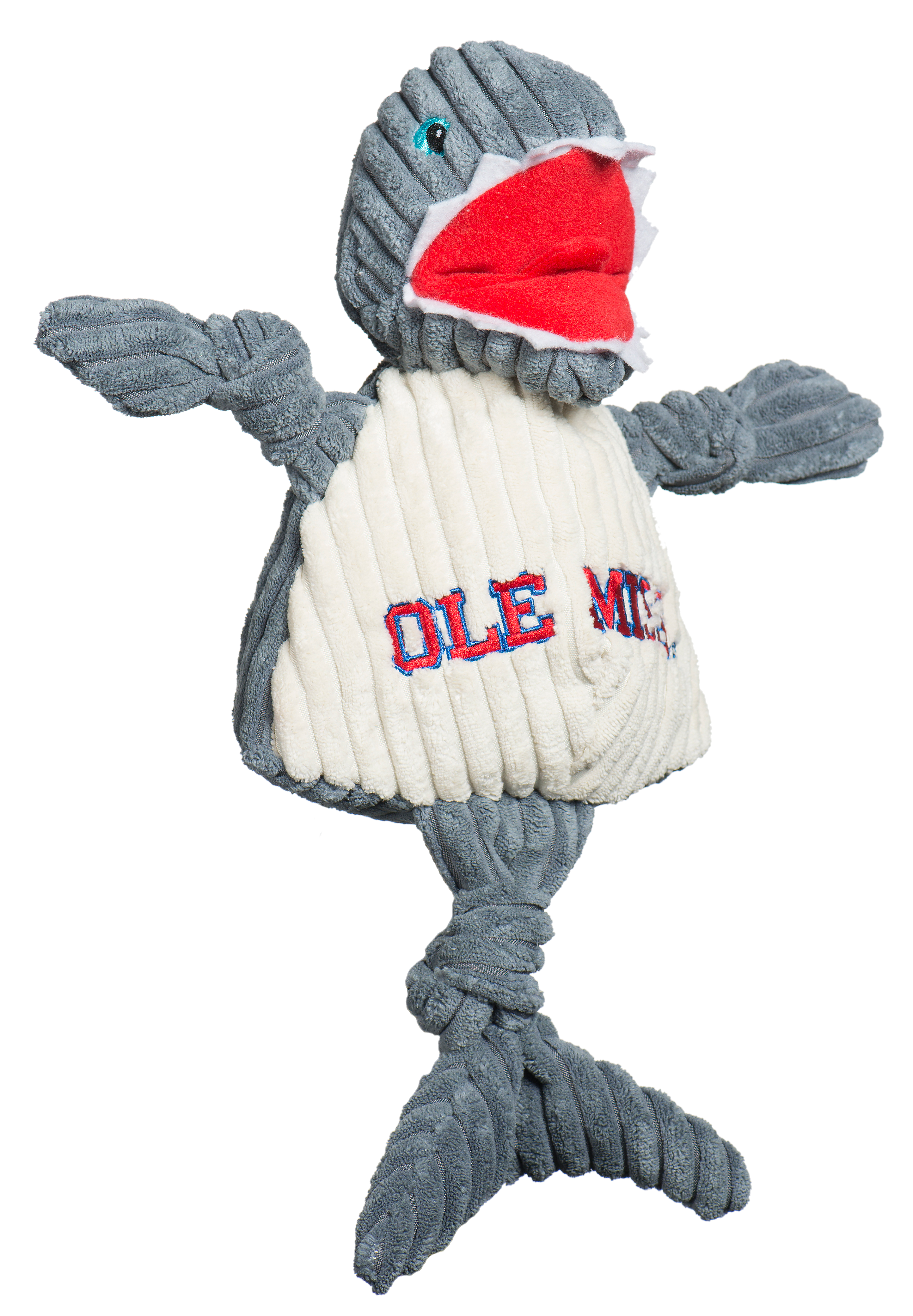 Ole Miss Tony Landshark Knottie Plush Dog Toy