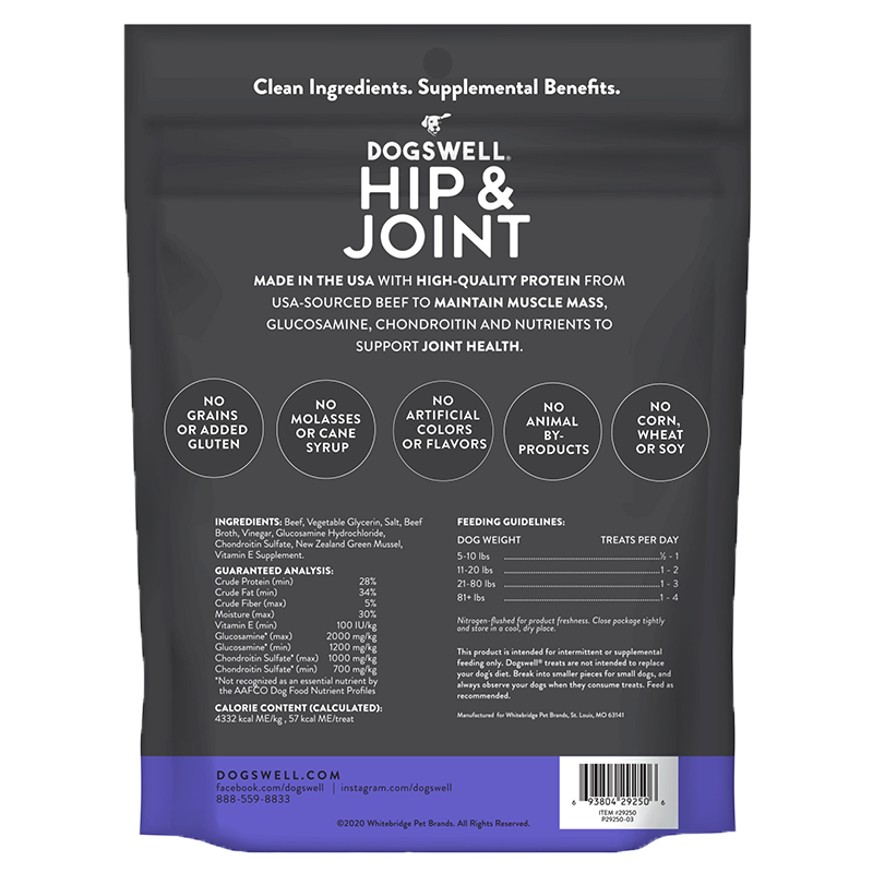 Beef Jerky Dog Treats with Glucosamine and Chondroitin