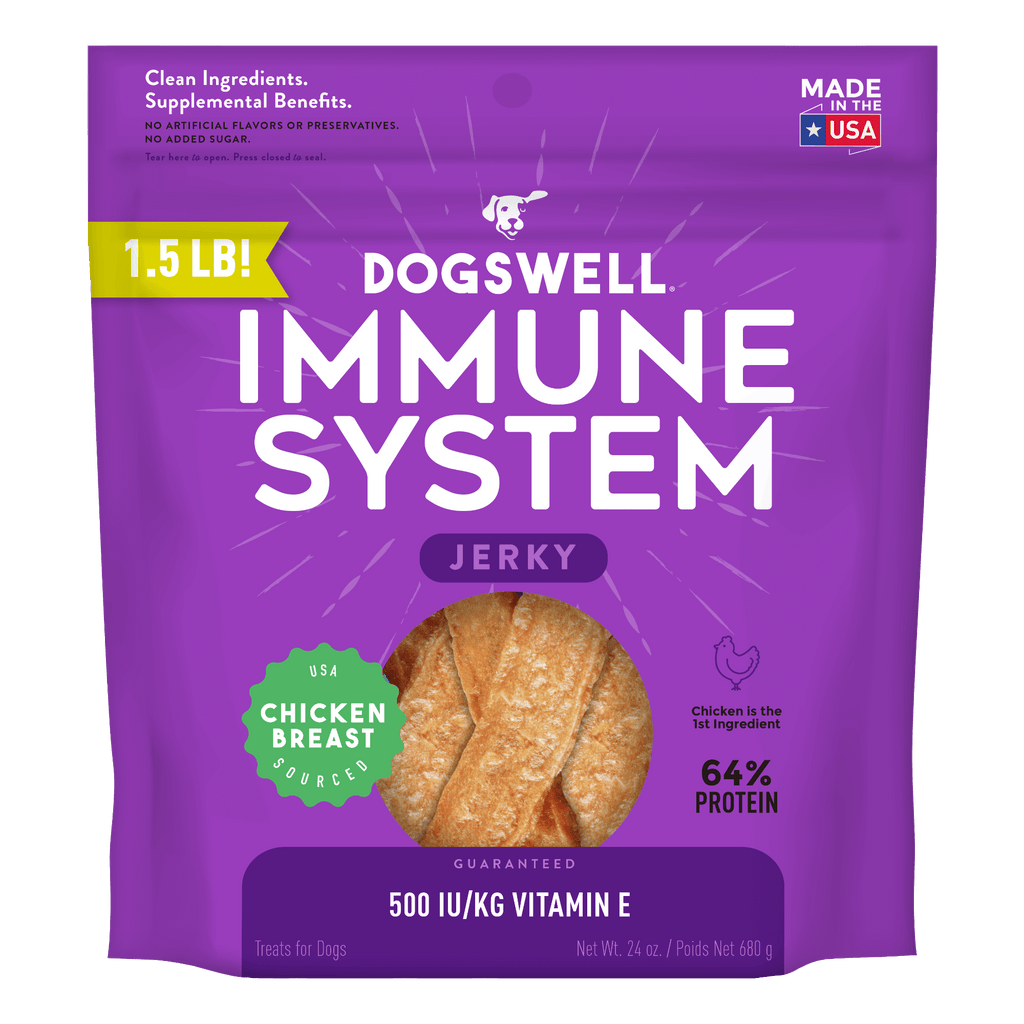 Chicken Breast Jerky Dog Treats with Vitamin E & Flaxseed Oil
