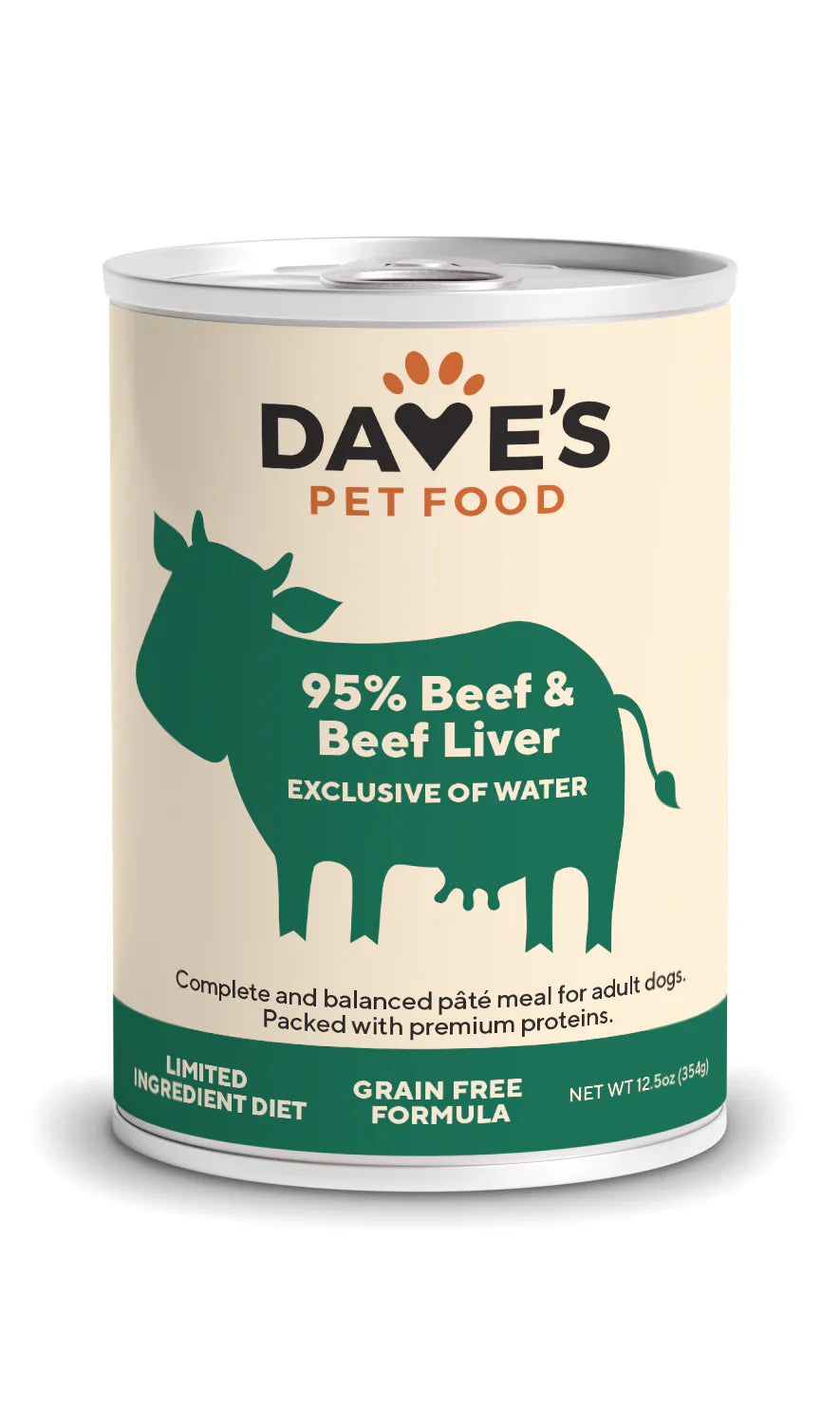 Dave’s 95% Beef & Beef Liver Canned Dog Food