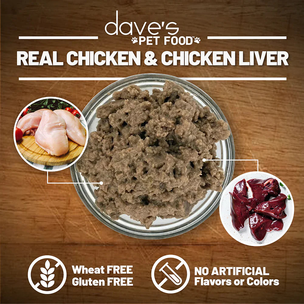 Dave’s 95% Chicken & Chicken Liver Canned Dog Food