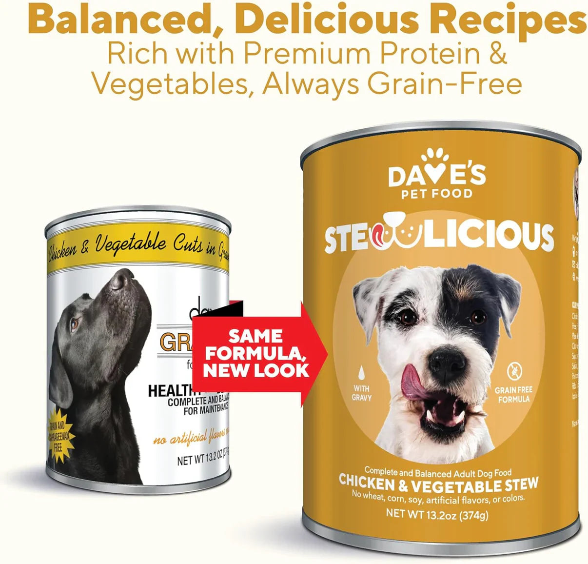 Stewlicious Chicken & Vegetable Grain-Free Dog Stew in Gravy