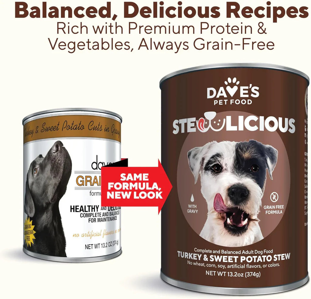 Stewlicious Turkey & Sweet Potato Grain-Free Dog Stew