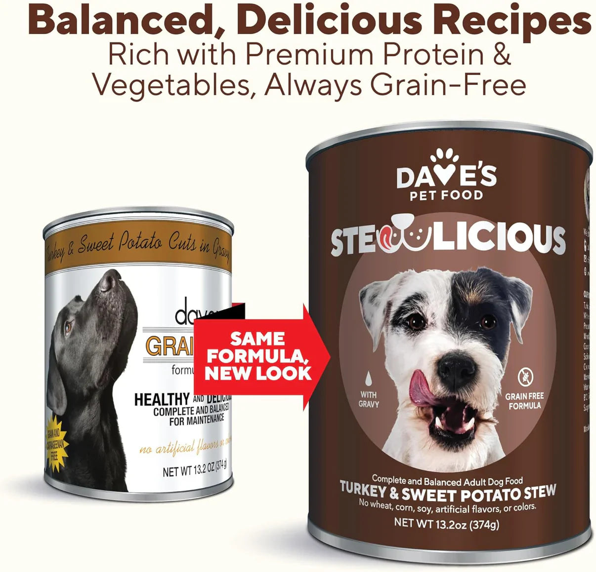 Stewlicious Turkey & Sweet Potato Grain-Free Dog Stew