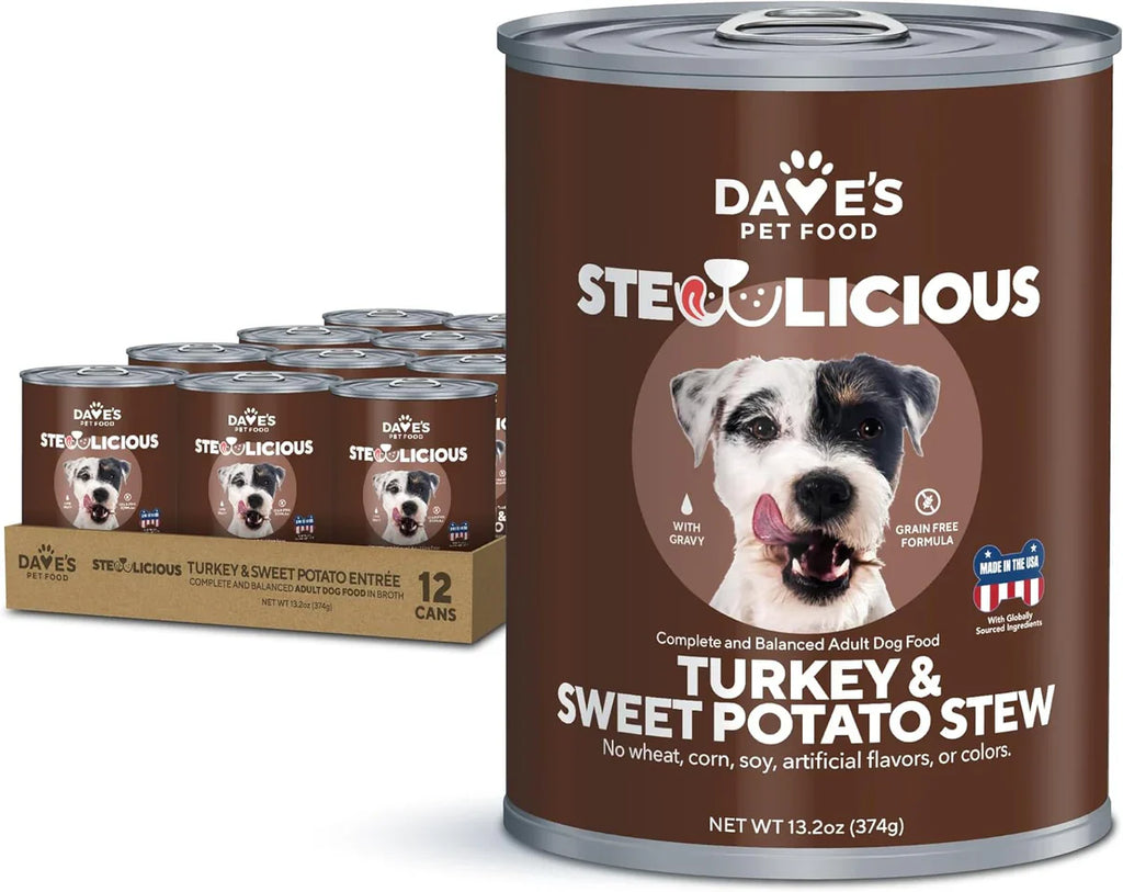 Stewlicious Turkey & Sweet Potato Grain-Free Dog Stew