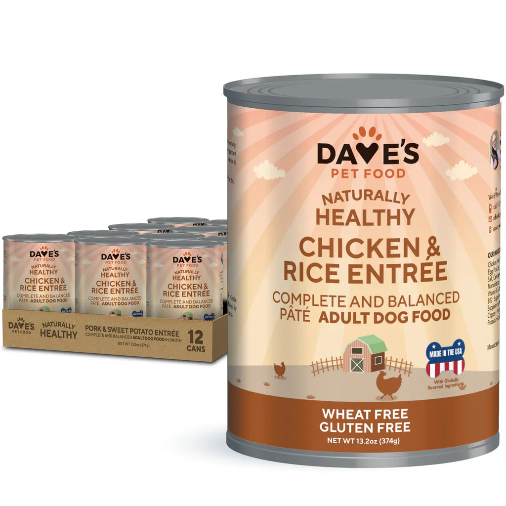 Chicken & Rice Natural Dog Food with Added Vitamins and Minerals