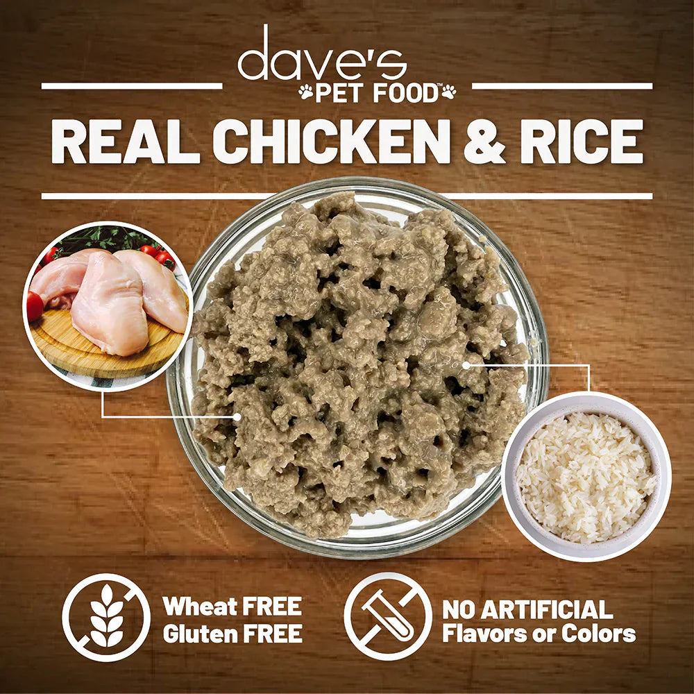 Chicken & Rice Natural Dog Food with Added Vitamins and Minerals