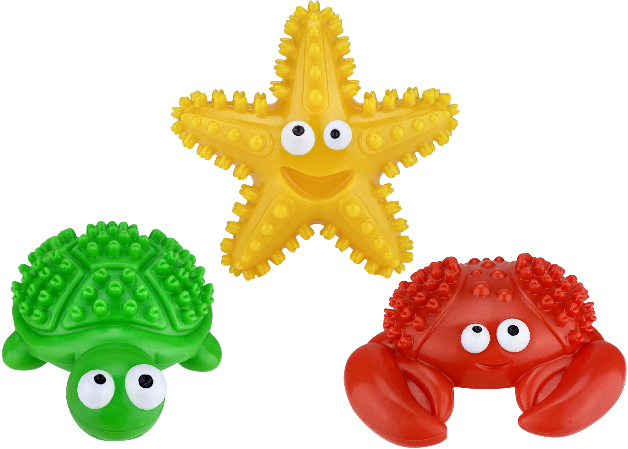 Deep Sea Teethers Puppy Chew Toy – Turtle, Crab, or Starfish