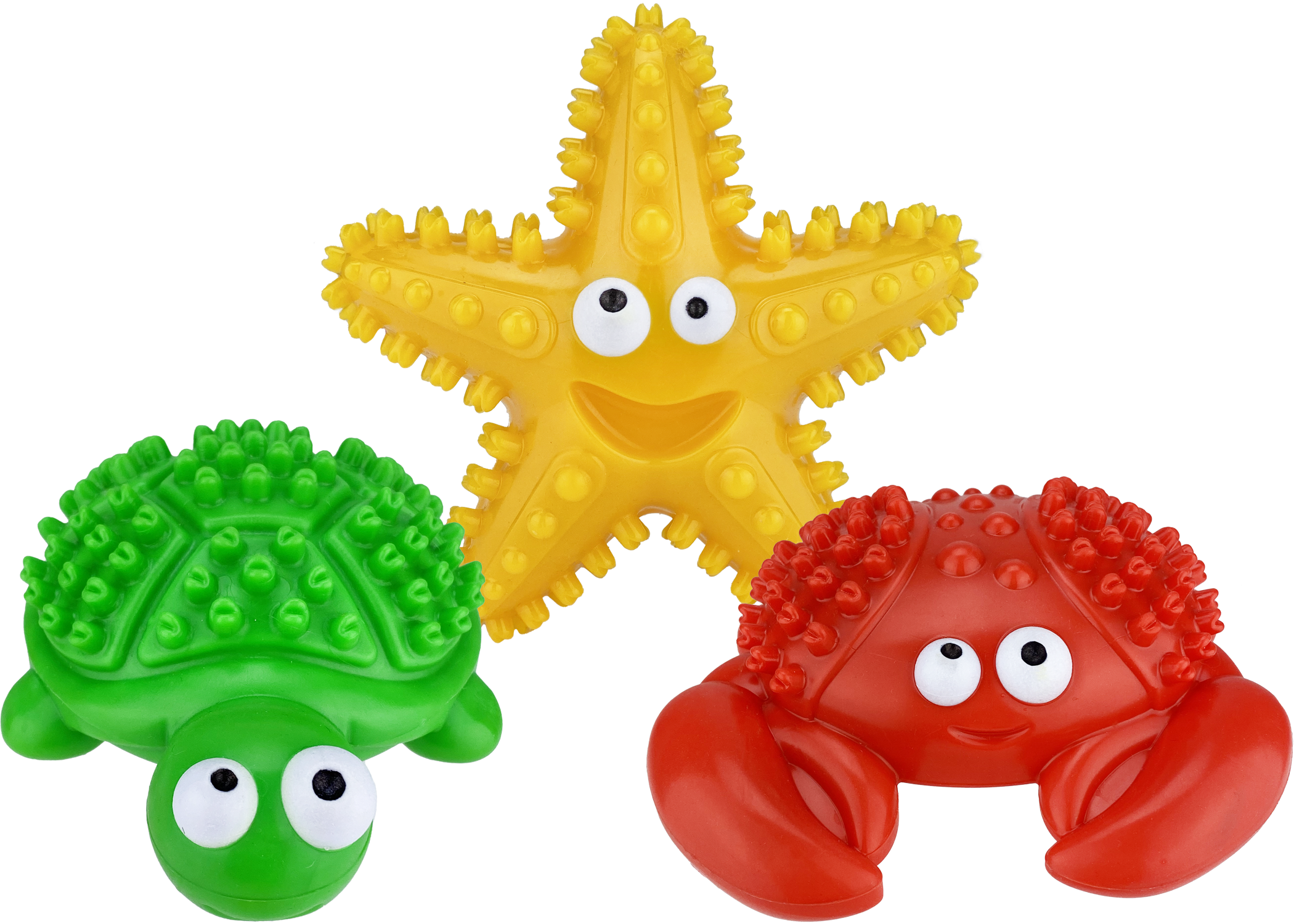 Deep Sea Teethers Puppy Chew Toy – Turtle, Crab, or Starfish