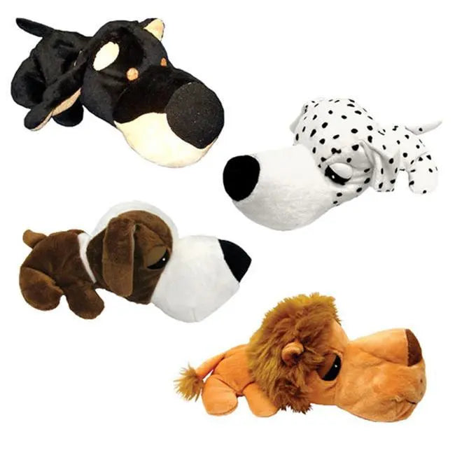 Diggers Mini FatHedz Plush Dog Toy with Squeaker for Small Dogs