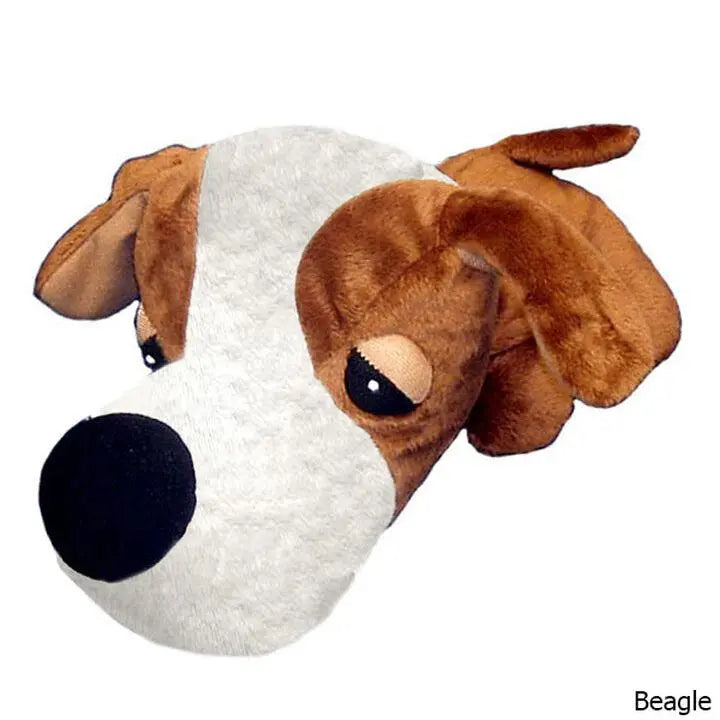 Diggers Mini FatHedz Plush Dog Toy with Squeaker for Small Dogs