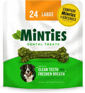 Minties Dental Dog Treats for Medium & Large Dogs 50 lbs+