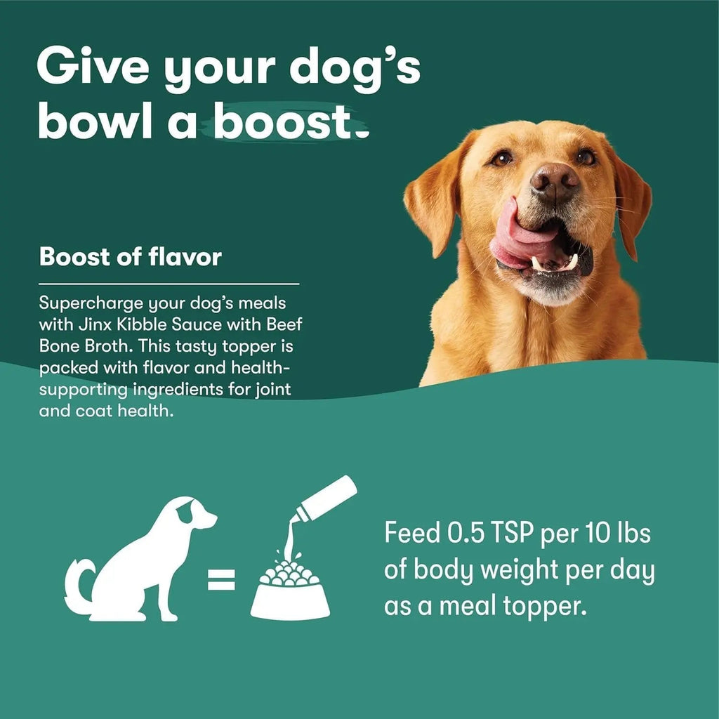 Chicken Bone Broth Dog Food Topper Sauce, 2 x 12 oz Bottles