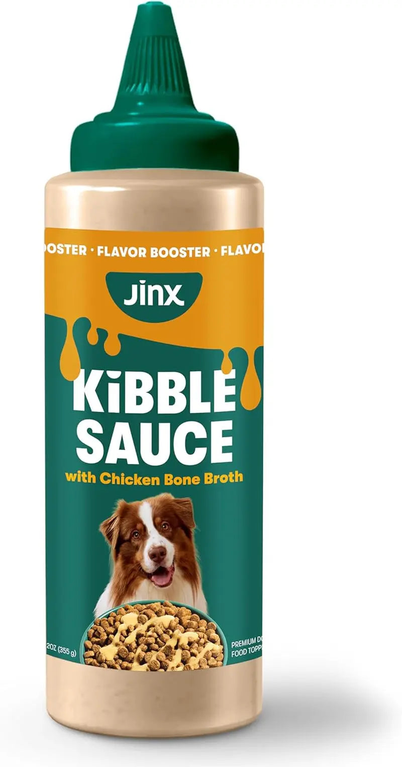 Chicken Bone Broth Dog Food Topper Sauce, 2 x 12 oz Bottles