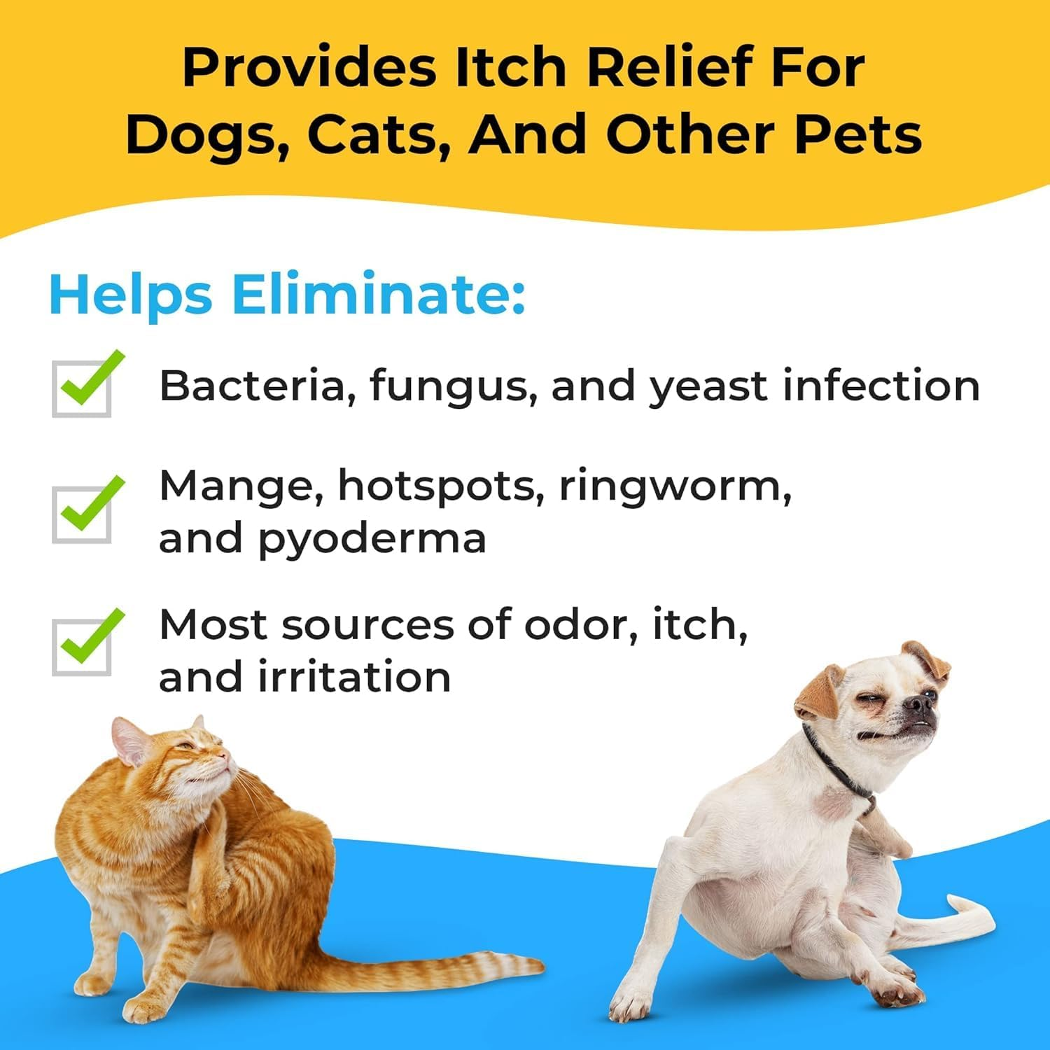 Chlorhexidine & Ketoconazole Medicated Pet Wipes for Dogs & Cats