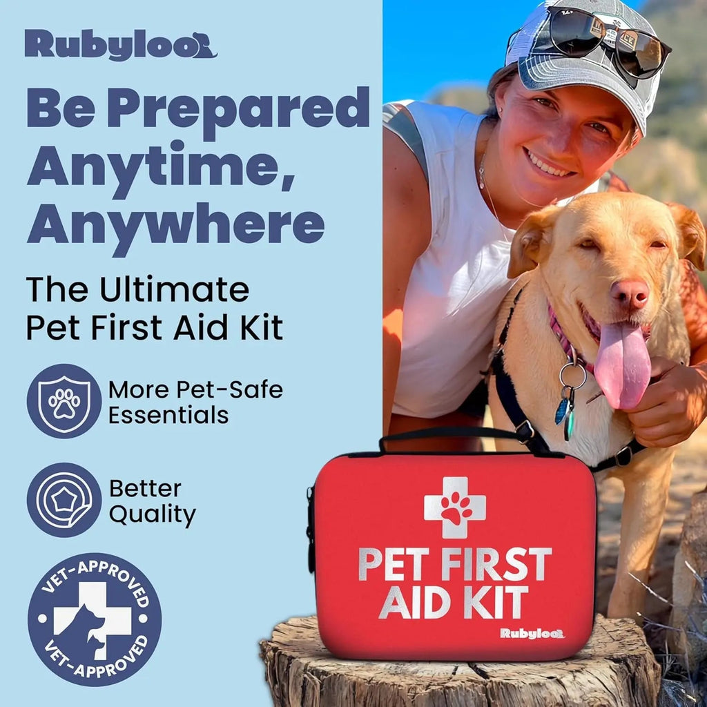Pet First Aid Kit for Dogs and Cats – Compact Travel Case