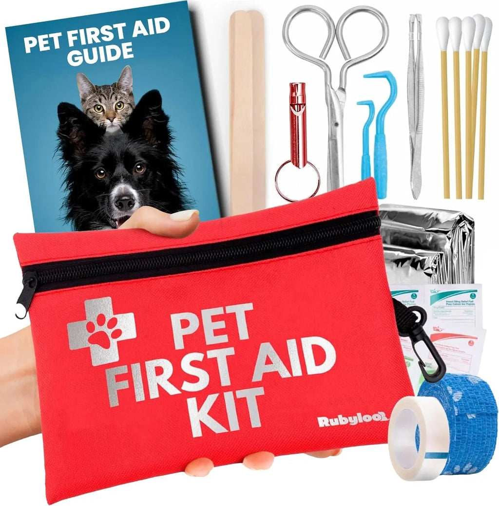Pet First Aid Kit for Dogs and Cats – Compact Travel Case