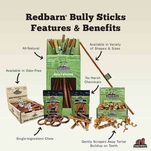 All-Natural Beef Bully Sticks Dog Chews, Variety Shapes