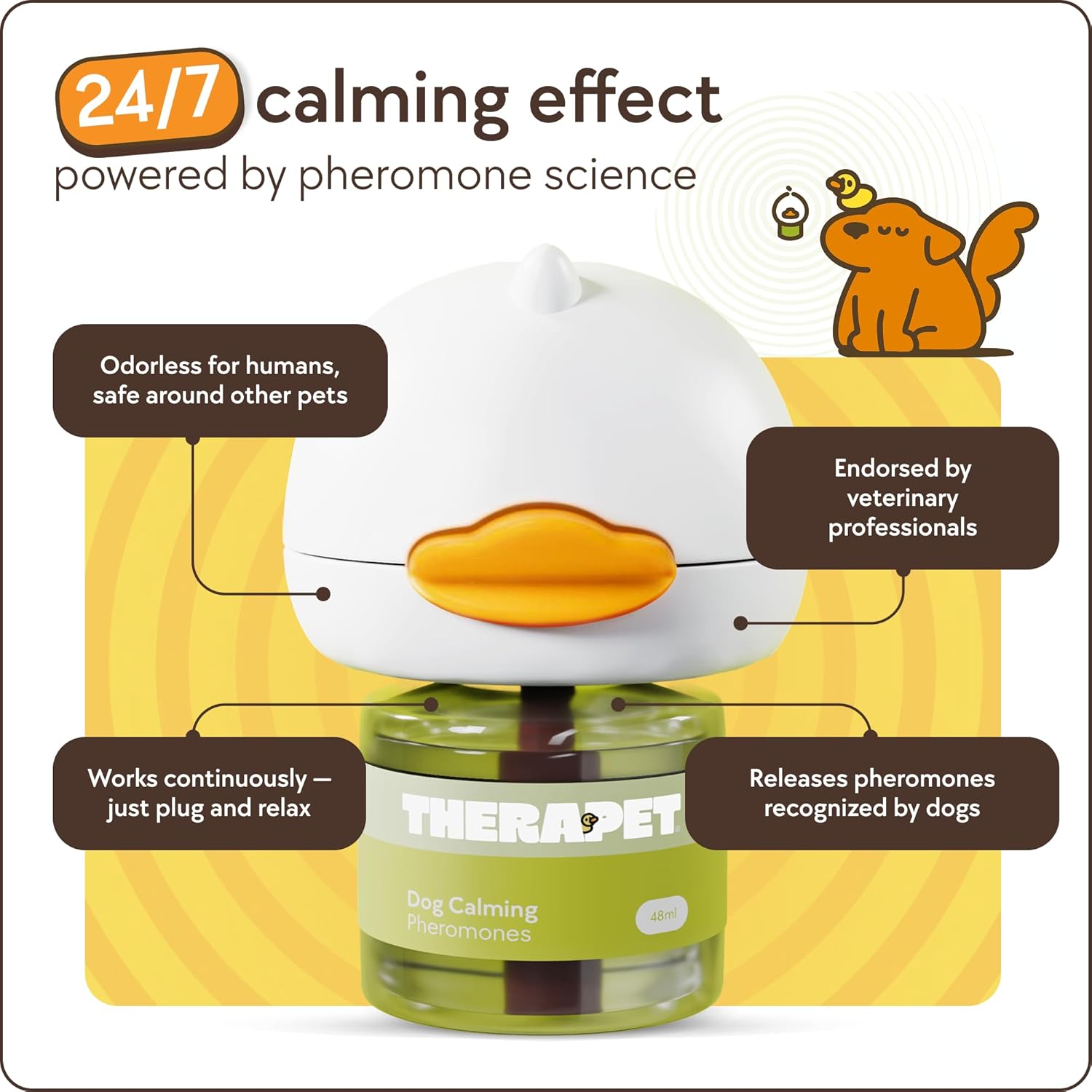 Dog Calming Diffuser Pheromone Anxiety Relief Barking Chewing 2 Pack