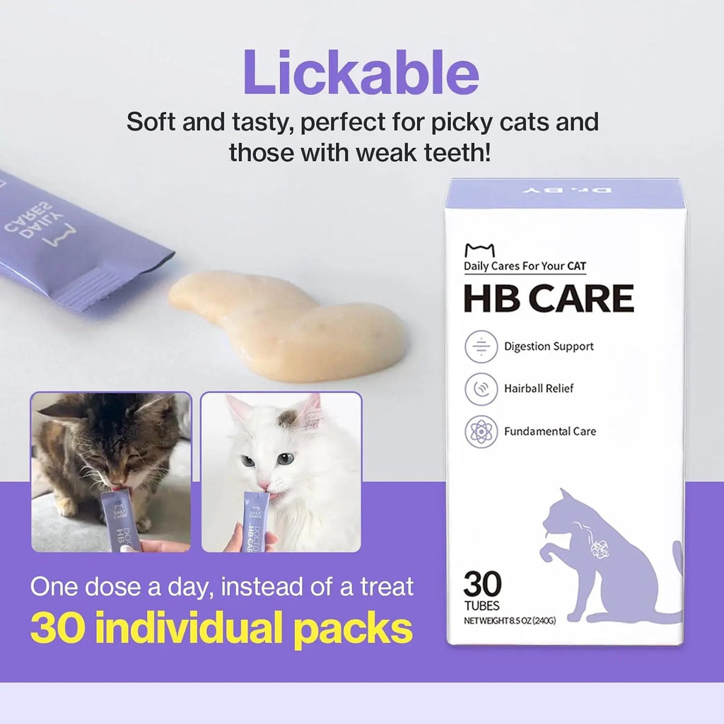 Hairball Control Lickable Cat Supplement, Chicken & Duck, 30 Pack