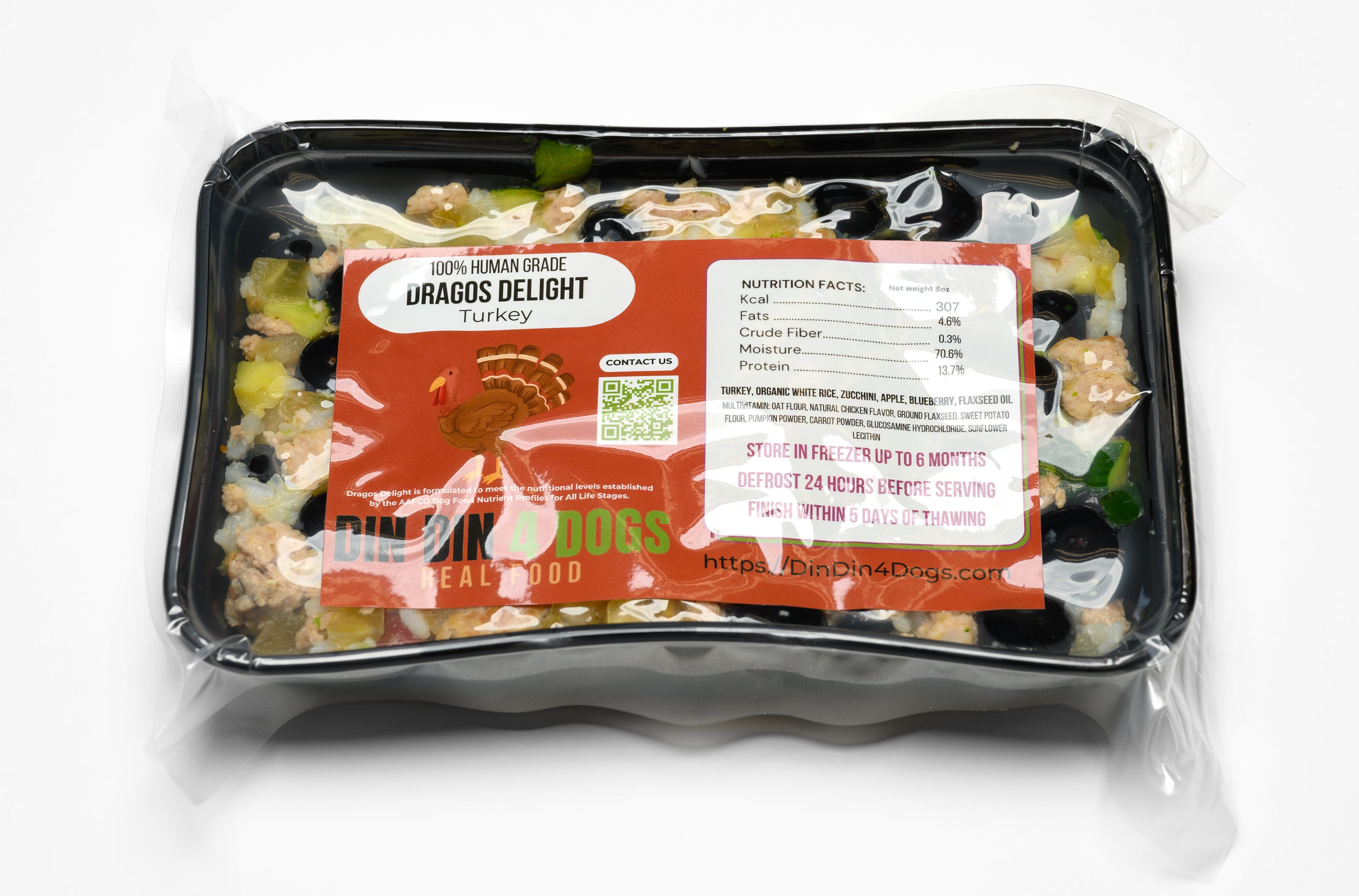 Ready-to-Serve Turkey Meal, 8oz Portions, Case of 24