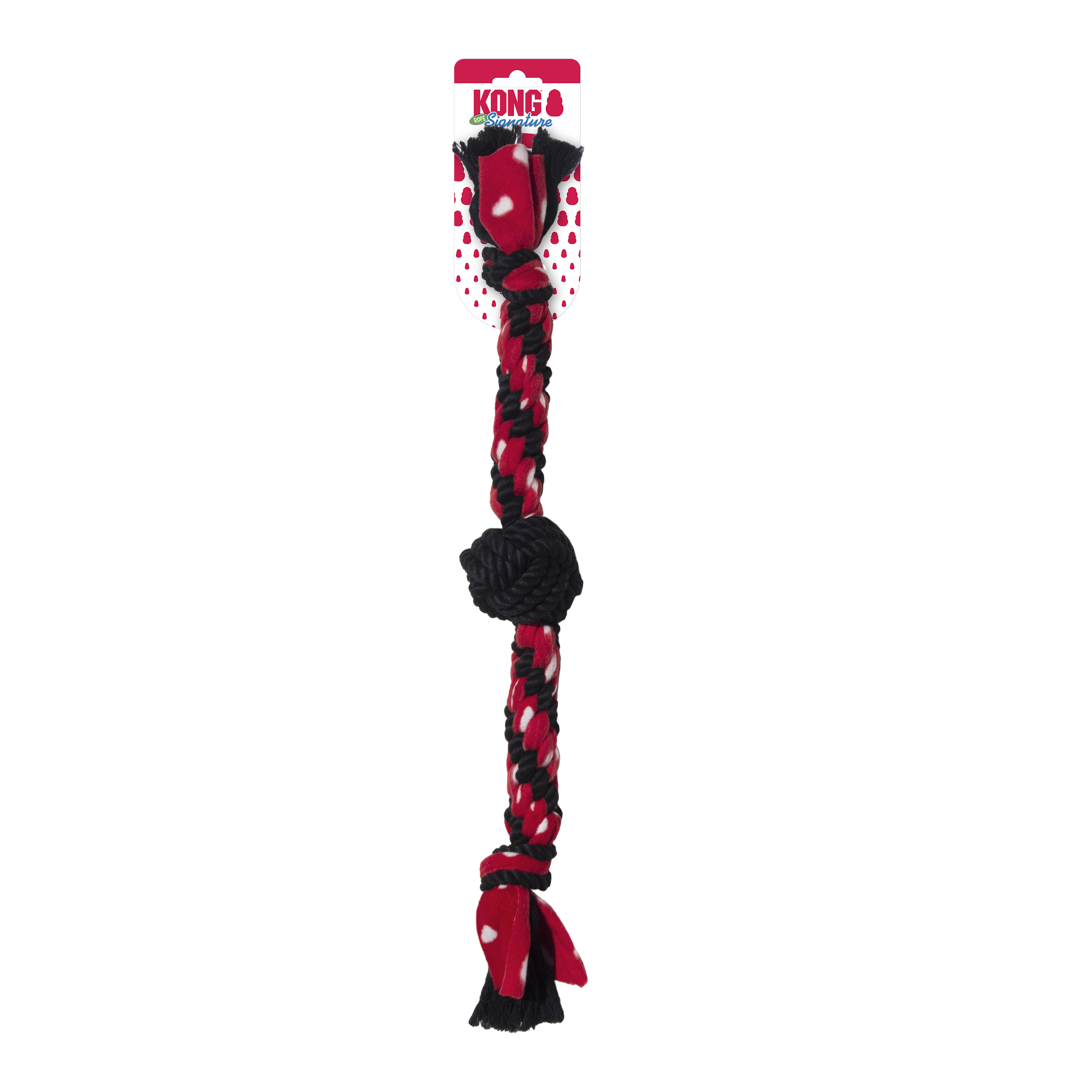 KONG Signature Dual Knot Rope Dog Toy – Cotton & Fleece