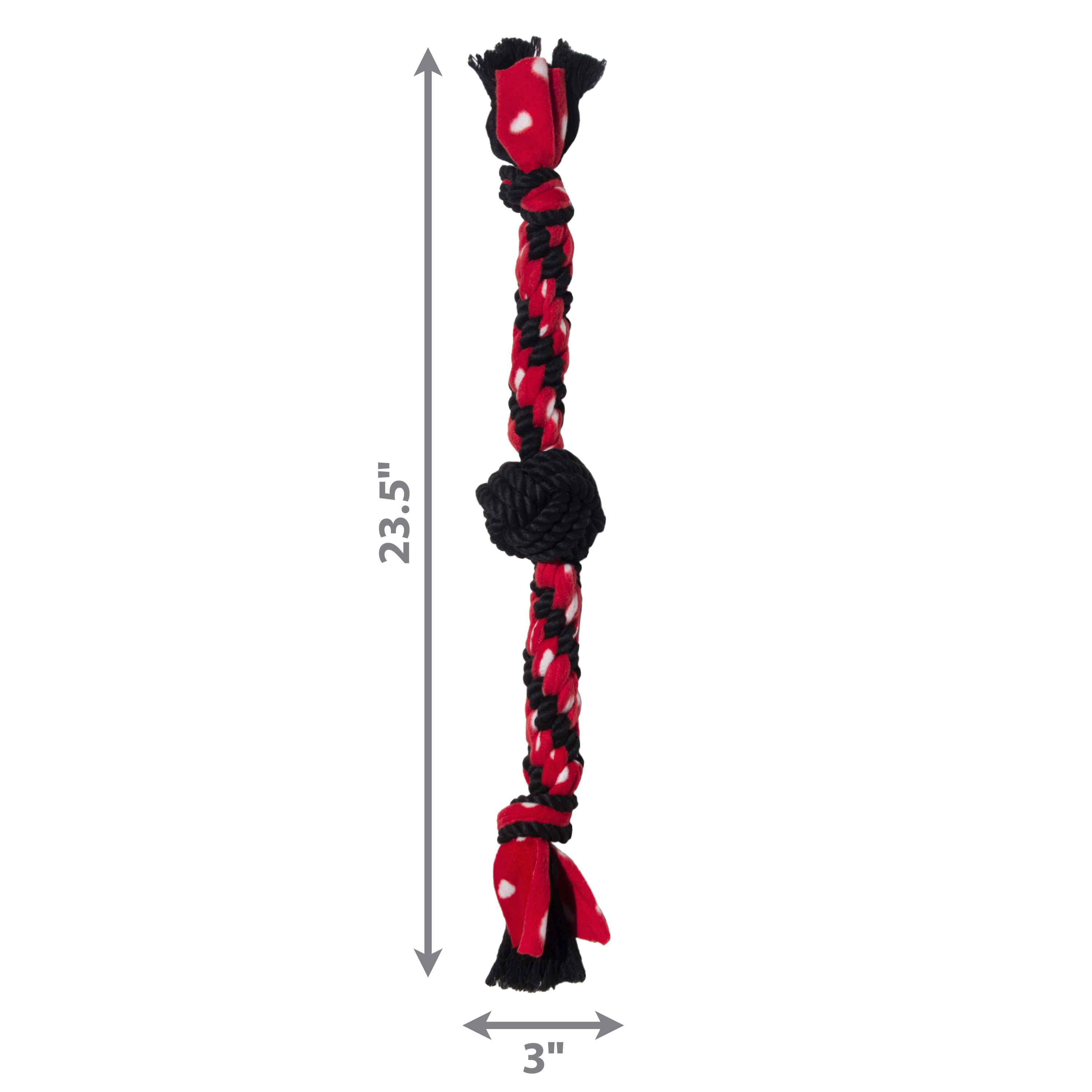 KONG Signature Dual Knot Rope Dog Toy – Cotton & Fleece