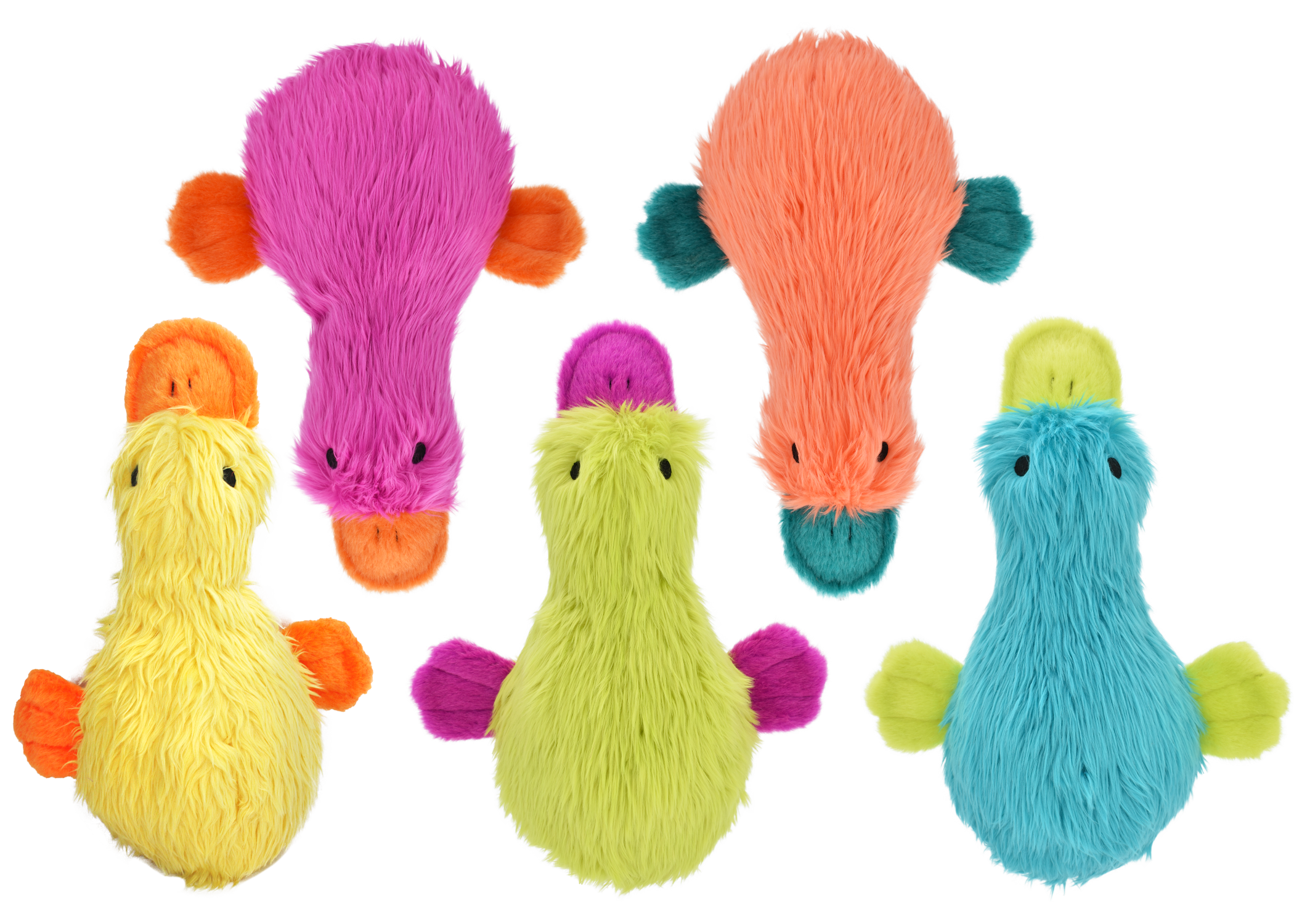 Duckworth Squeaky Dog Toy, 4-Inch, Assorted Colors