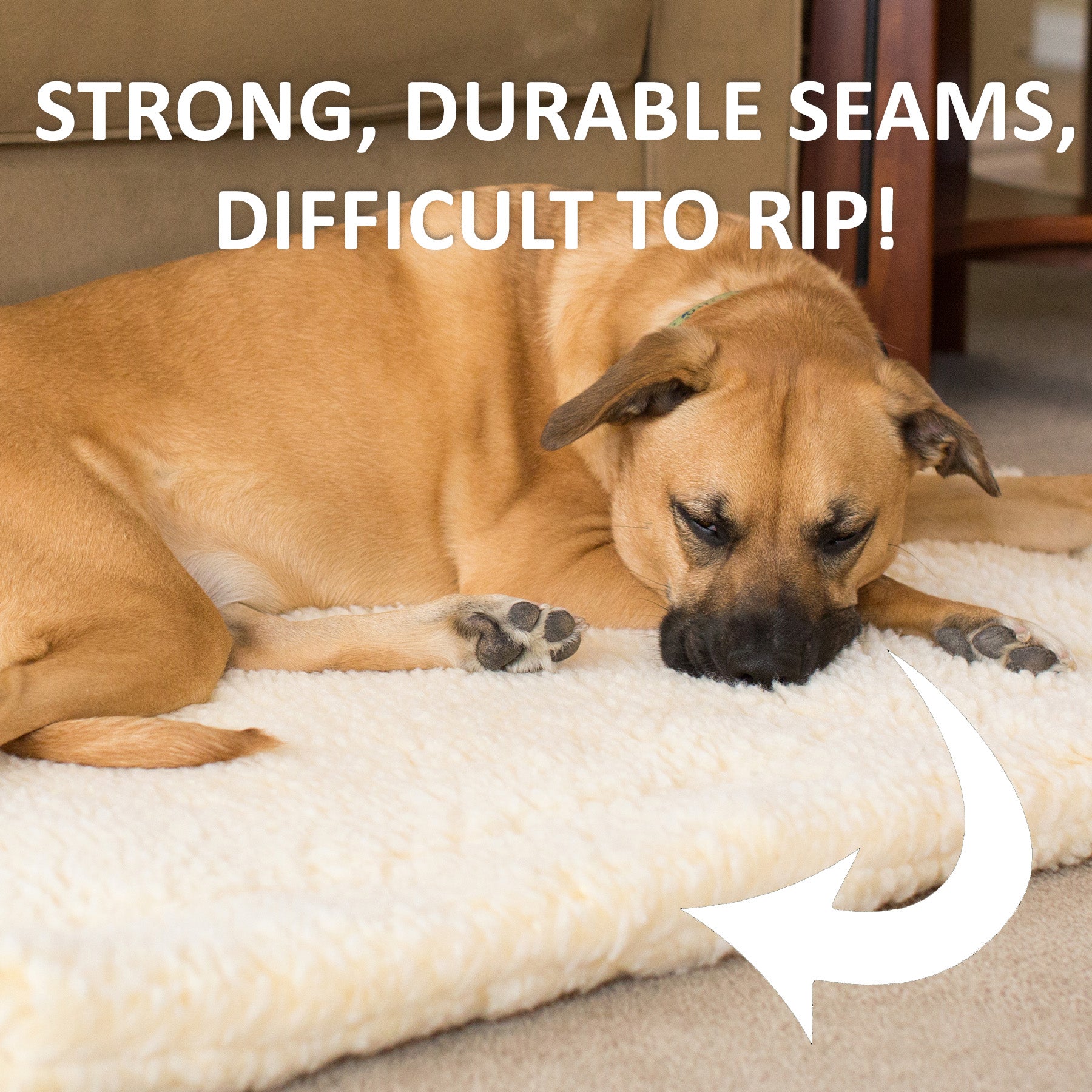 HuggleFleece Mat Stuffing-Free Orthopedic Pet Bed