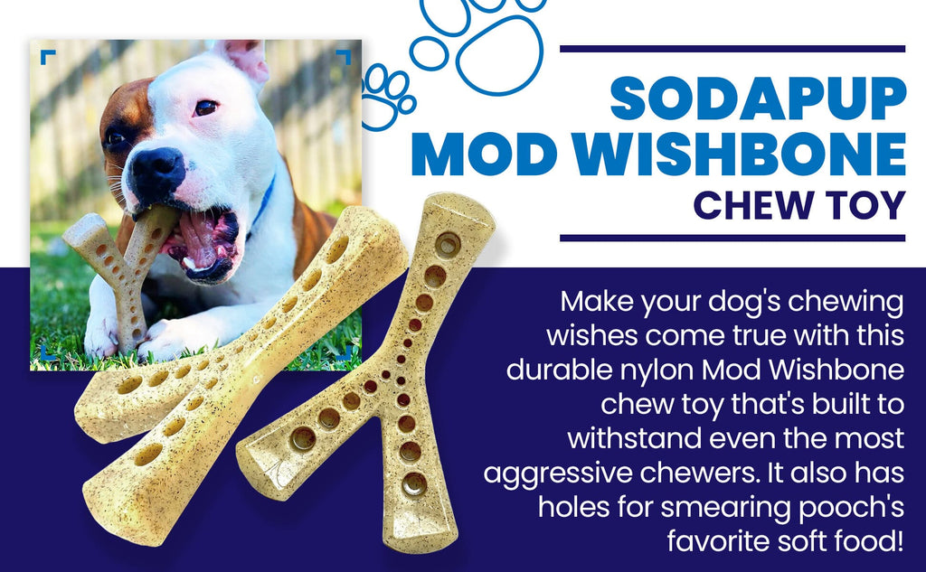 MOD Wishbone Nylon Dog Chew Toy, Medium, for Dogs up to 35 lbs