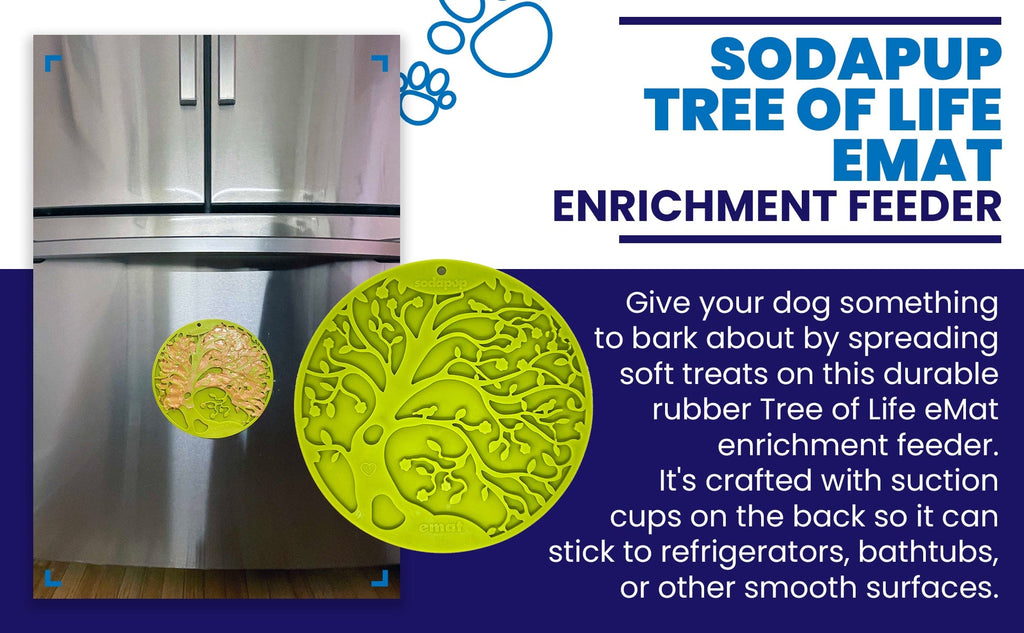 Tree of Life Dog Lick Mat with Suction Cups, 8" Diameter