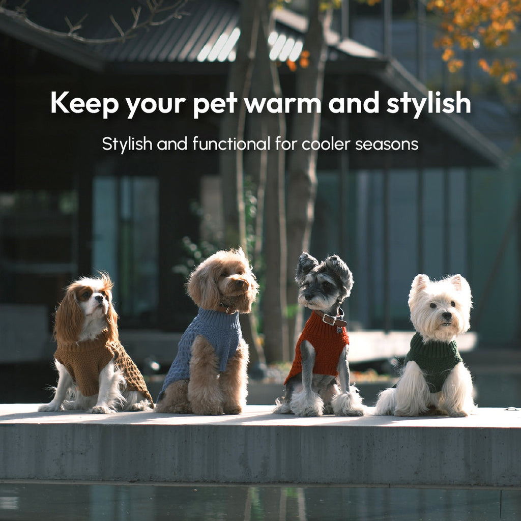 Knit Pet Sweater in Breathable Acrylic Fiber