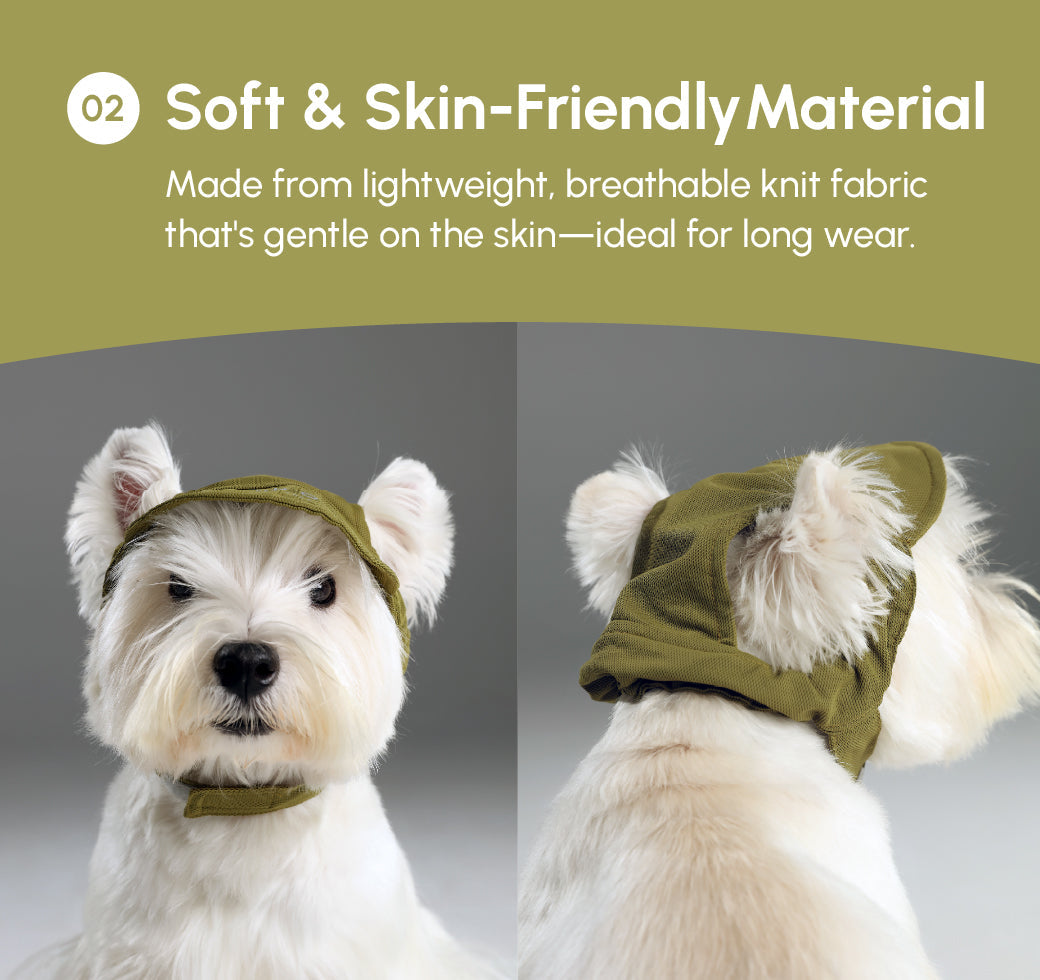 Reflective Brim Knit Pet Hat with Adjustable Chin Strap
